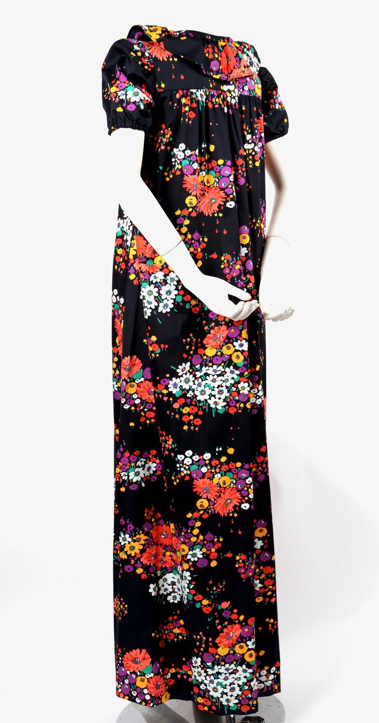 Documented 1974 YVES SAINT LAURENT Rive Gauche Floral Maxi Dress At 1stDibs documented-1974-yves-saint-laurent-rive-gauche-floral-maxi-dress-at-1stdibs