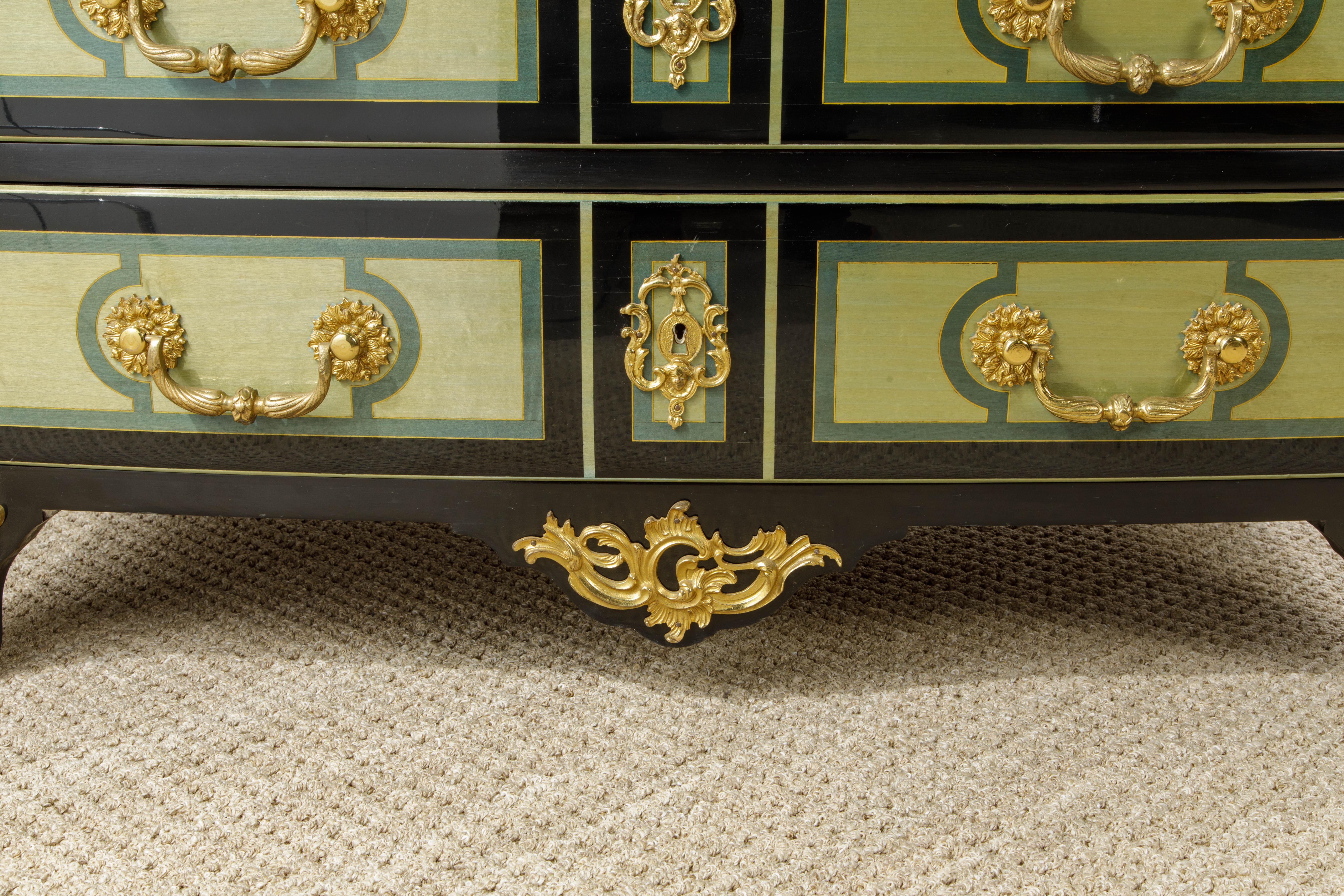 Documented and Important Maison Jansen Ormolu Mounted Regency Commode, c. 1950 For Sale 1