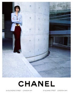 Documented Chanel By Karl Lagerfeld Runway Metallic Ribbed-Knit Maxi Dress, FW96