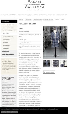 Documented Chanel by Coco Chanel Haute Couture Suit Jacket, Spring-Summer 1964