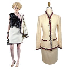 Documented Chanel Pre-Fall 2010 Paris-Shanghai Runway Look 42 Boucle Skirt Suit