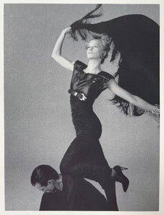 Documented Gianni Versace Paneled Leather & Ruched Stretch-Jersey Dress, SS1987