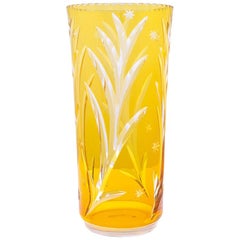 Documented Josef Hoffmann Wiener Werkstätte Glass Vase, circa 1923