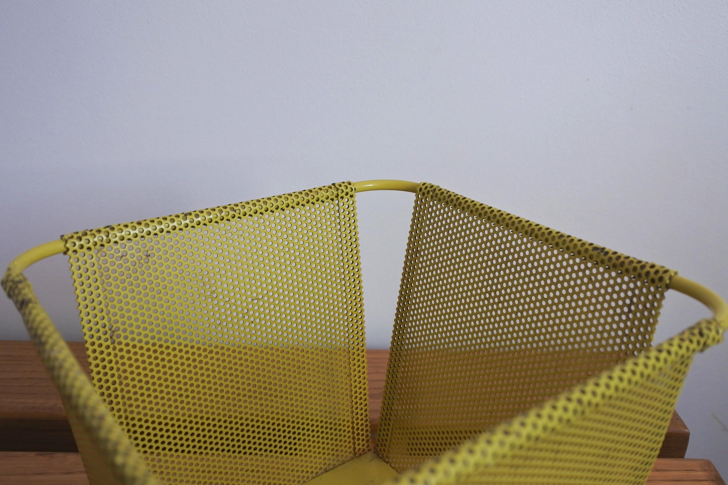 Documented Mathieu Mategot Planter Perforated Metal, France 4