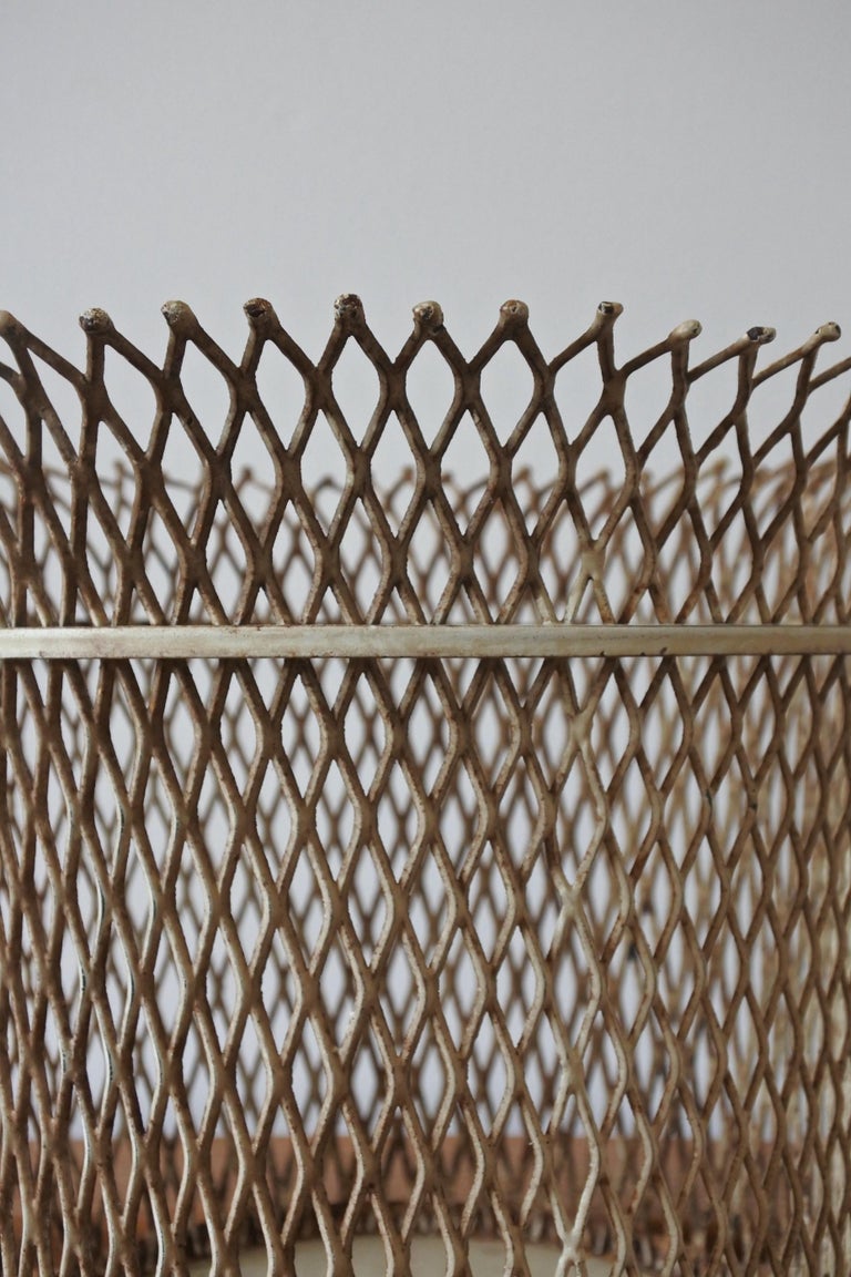 Documented Mathieu Matégot Wastepaper Basket, France, 1951 For Sale at