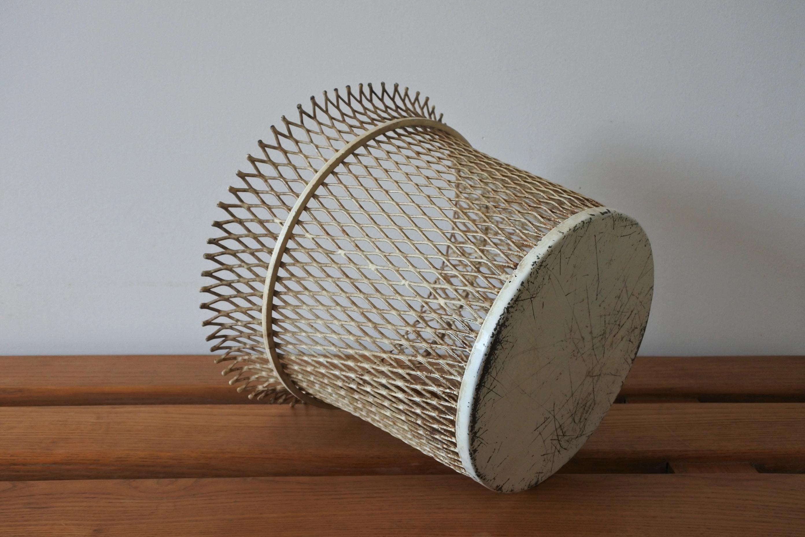 Mid-Century Modern Documented Mathieu Matégot Wastepaper Basket, France, 1951