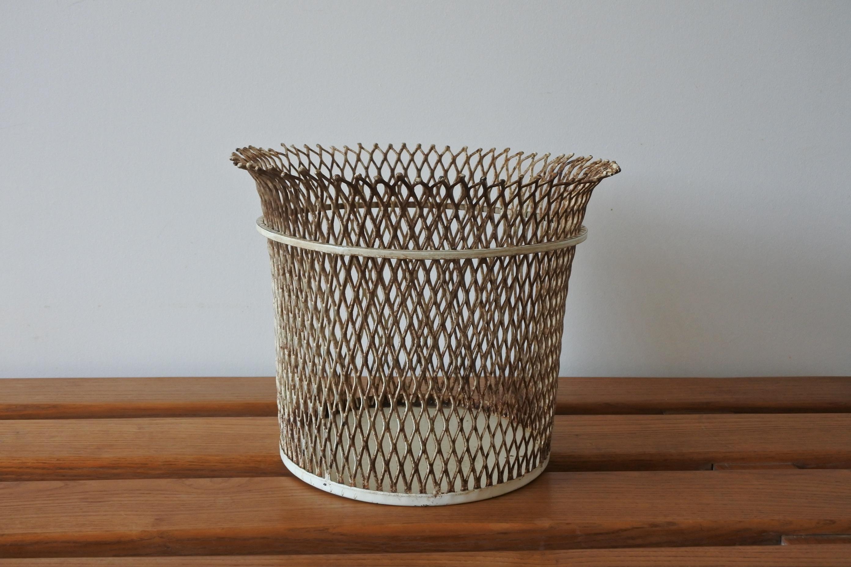 Mid-20th Century Documented Mathieu Matégot Wastepaper Basket, France, 1951