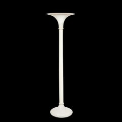 Documented Mid-Century Modern Hand-Blown Scavo Glass Torchiere by Karl Springer