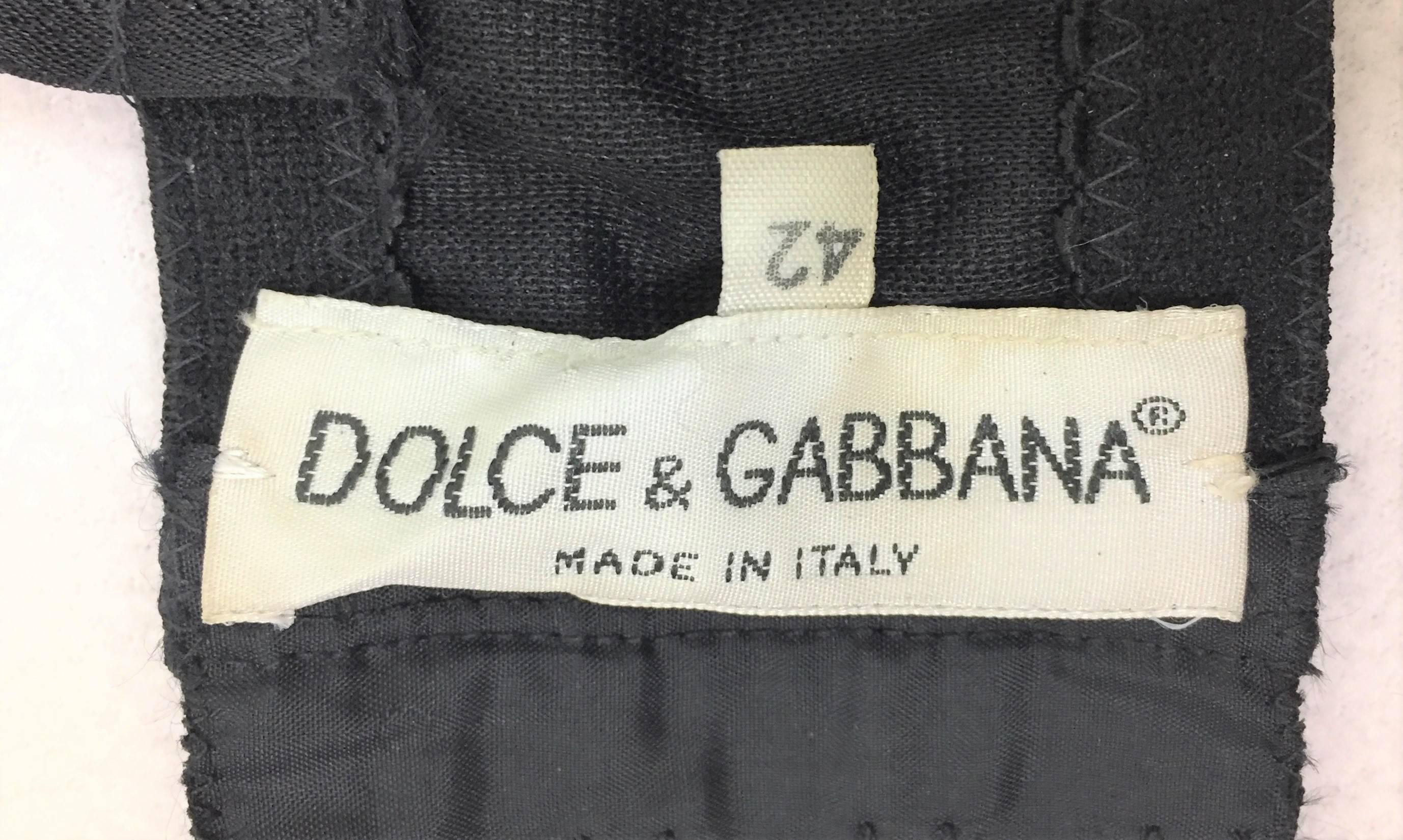 Brown Documented S/S 1992 Dolce & Gabbana La Dolce Vita Pin-up Crystal Cone Bra Top
