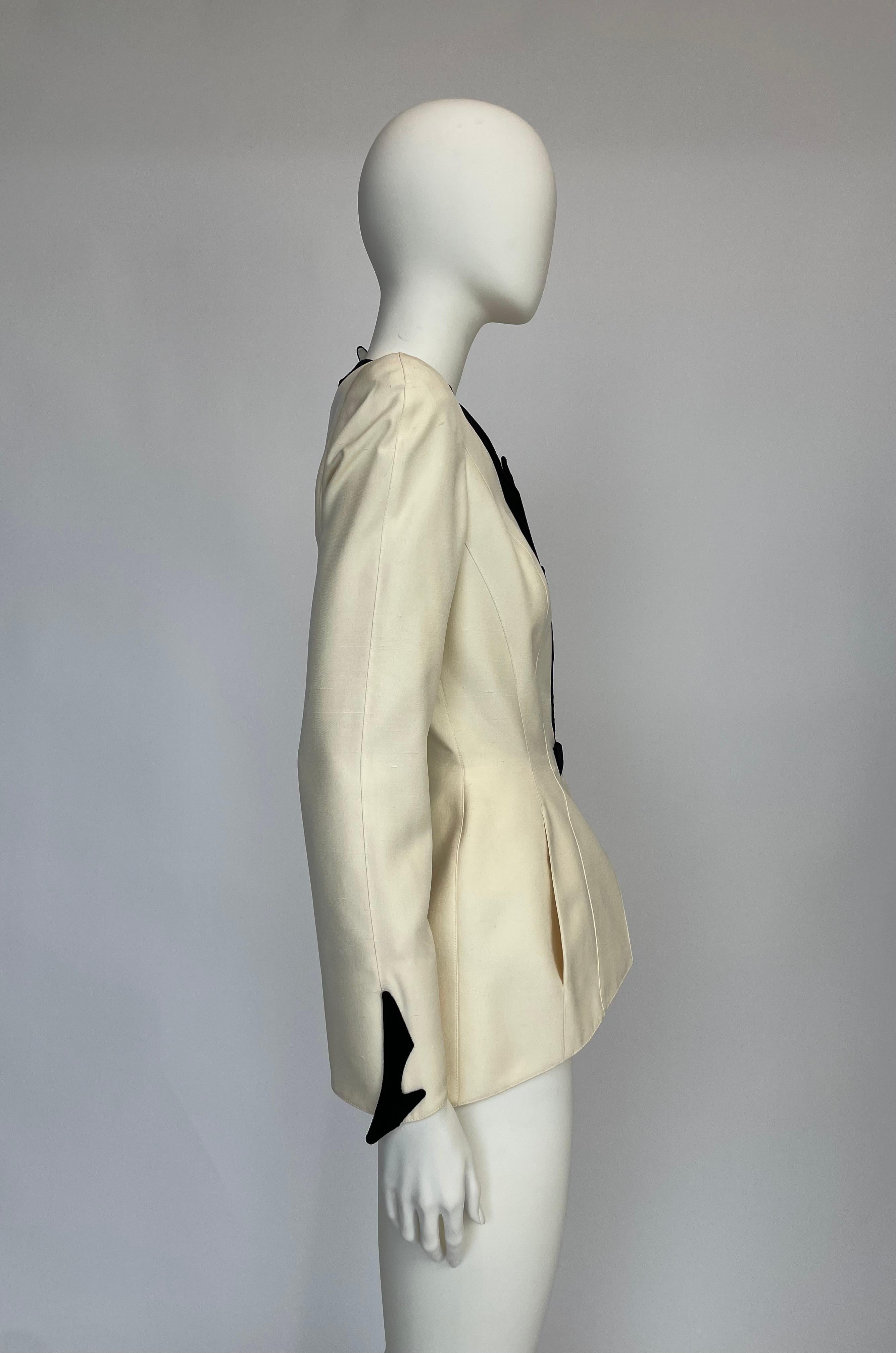 Documentato Giacca blazer doppiopetto Thierry Mugler, Collezione Cruise 1998 5
