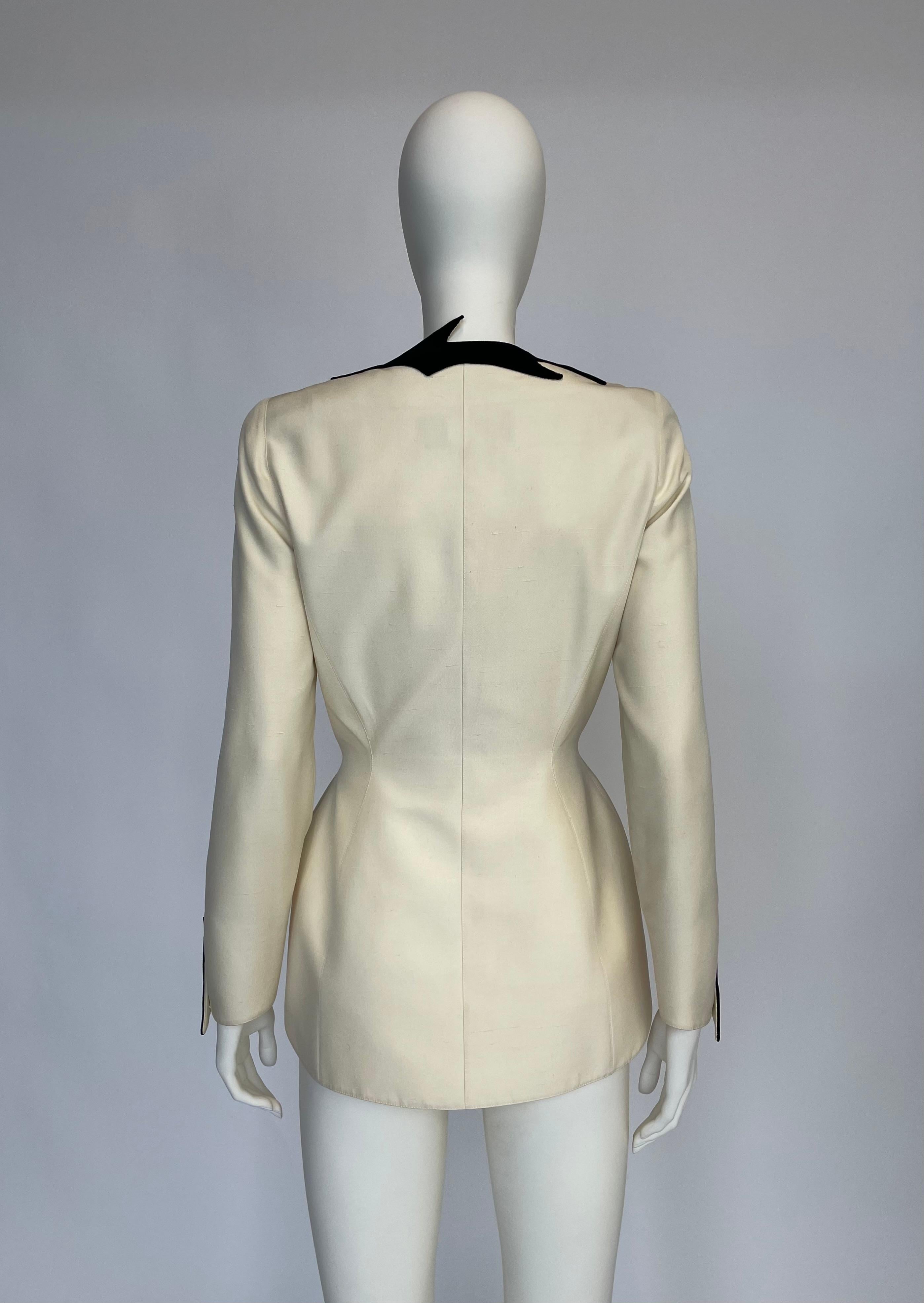 Documentato Giacca blazer doppiopetto Thierry Mugler, Collezione Cruise 1998 7