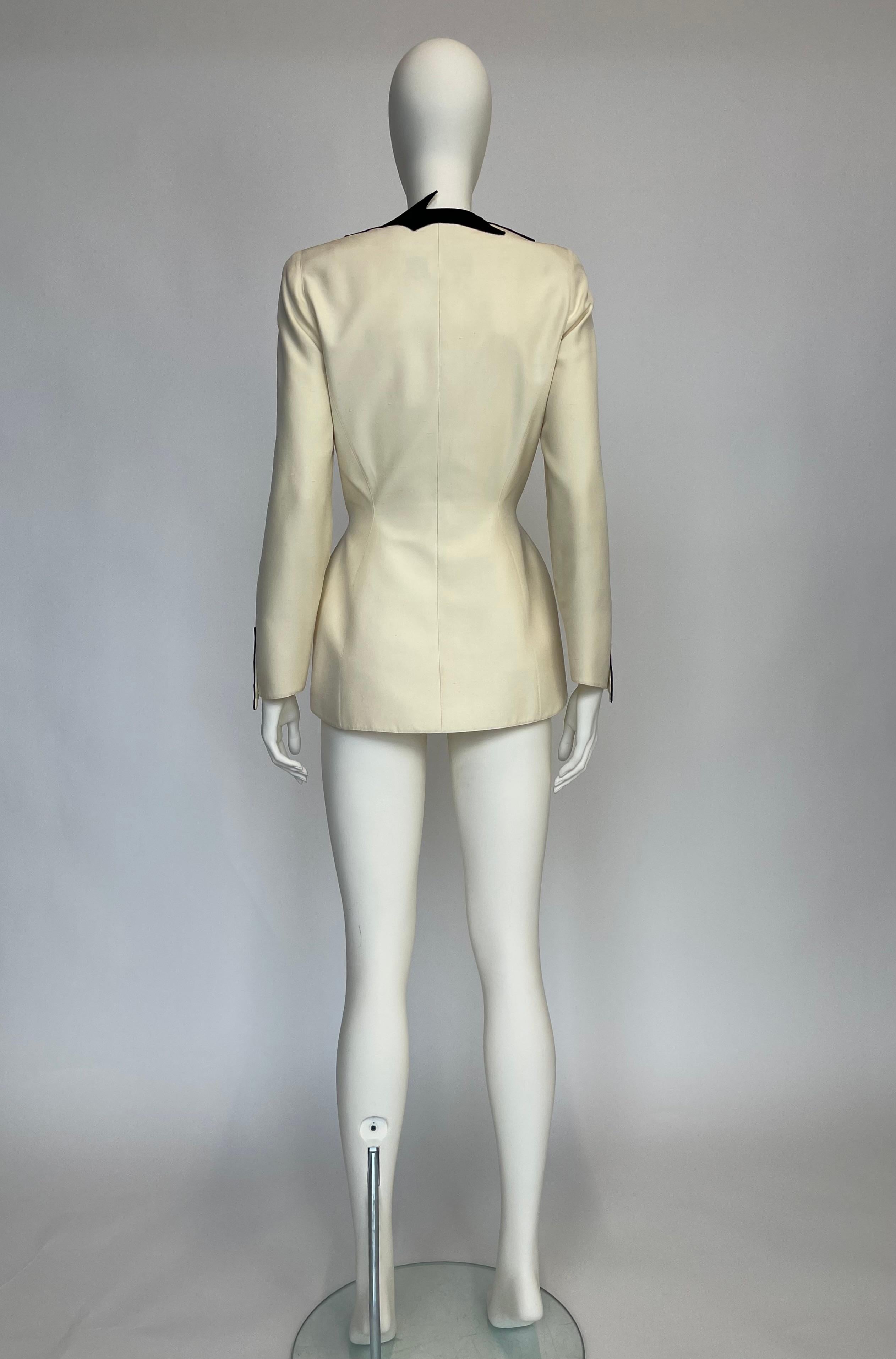 Documentato Giacca blazer doppiopetto Thierry Mugler, Collezione Cruise 1998 8
