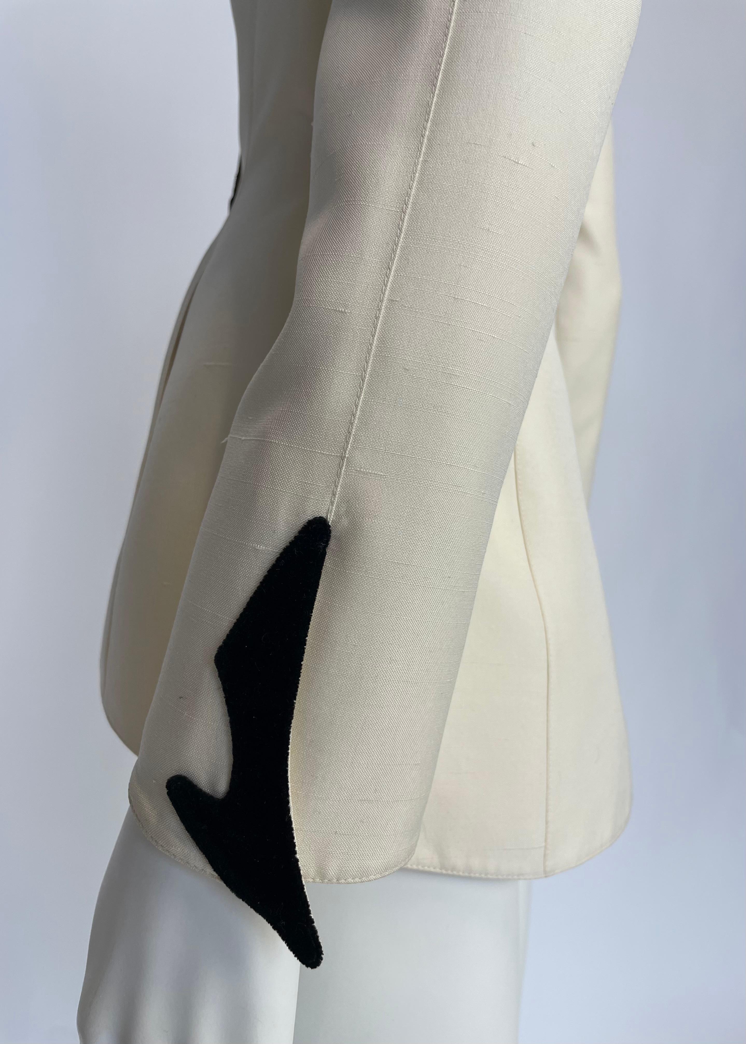 Documentato Giacca blazer doppiopetto Thierry Mugler, Collezione Cruise 1998 10