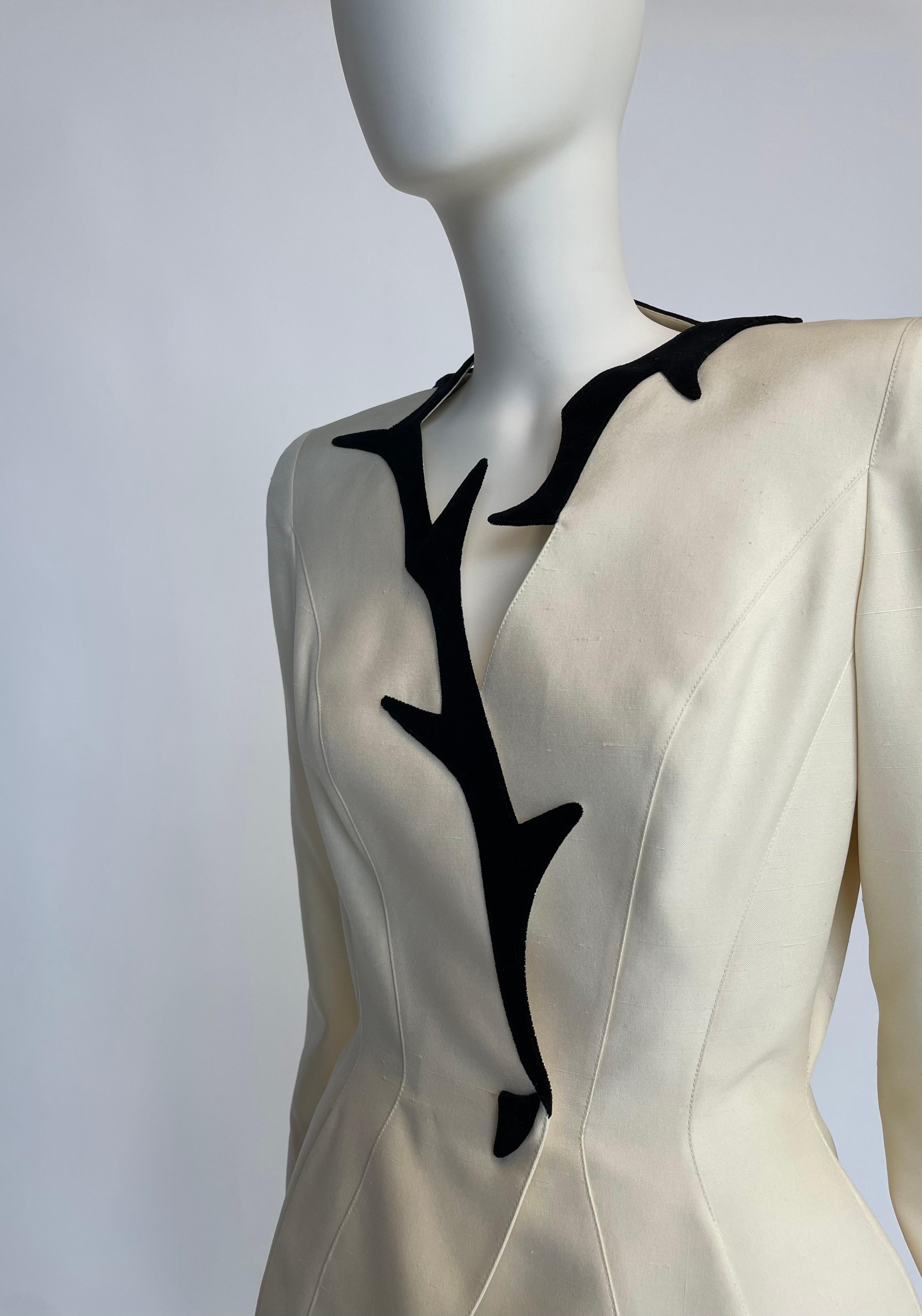 Documentato Giacca blazer doppiopetto Thierry Mugler, Collezione Cruise 1998 12