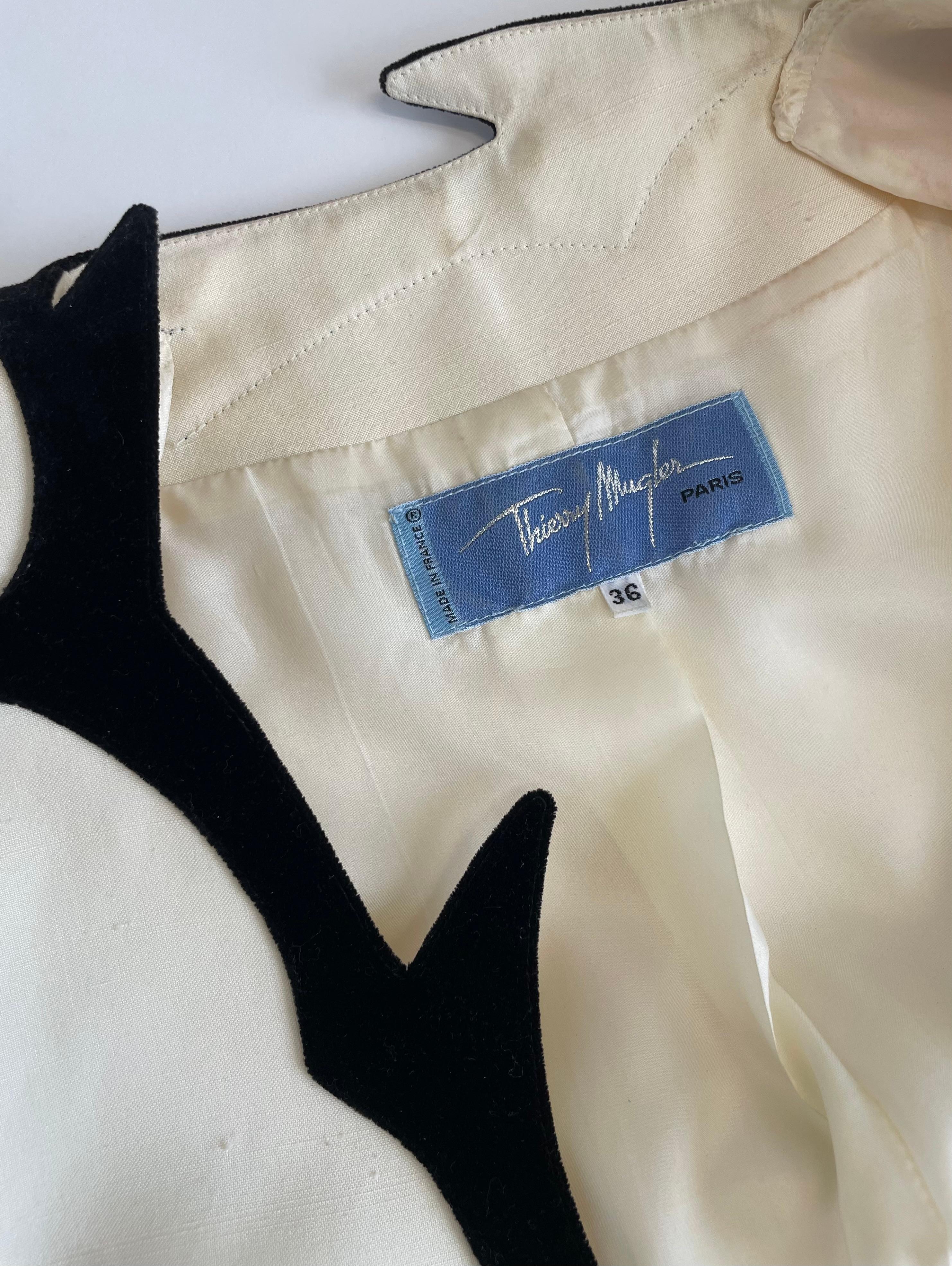 Documentato Giacca blazer doppiopetto Thierry Mugler, Collezione Cruise 1998 14