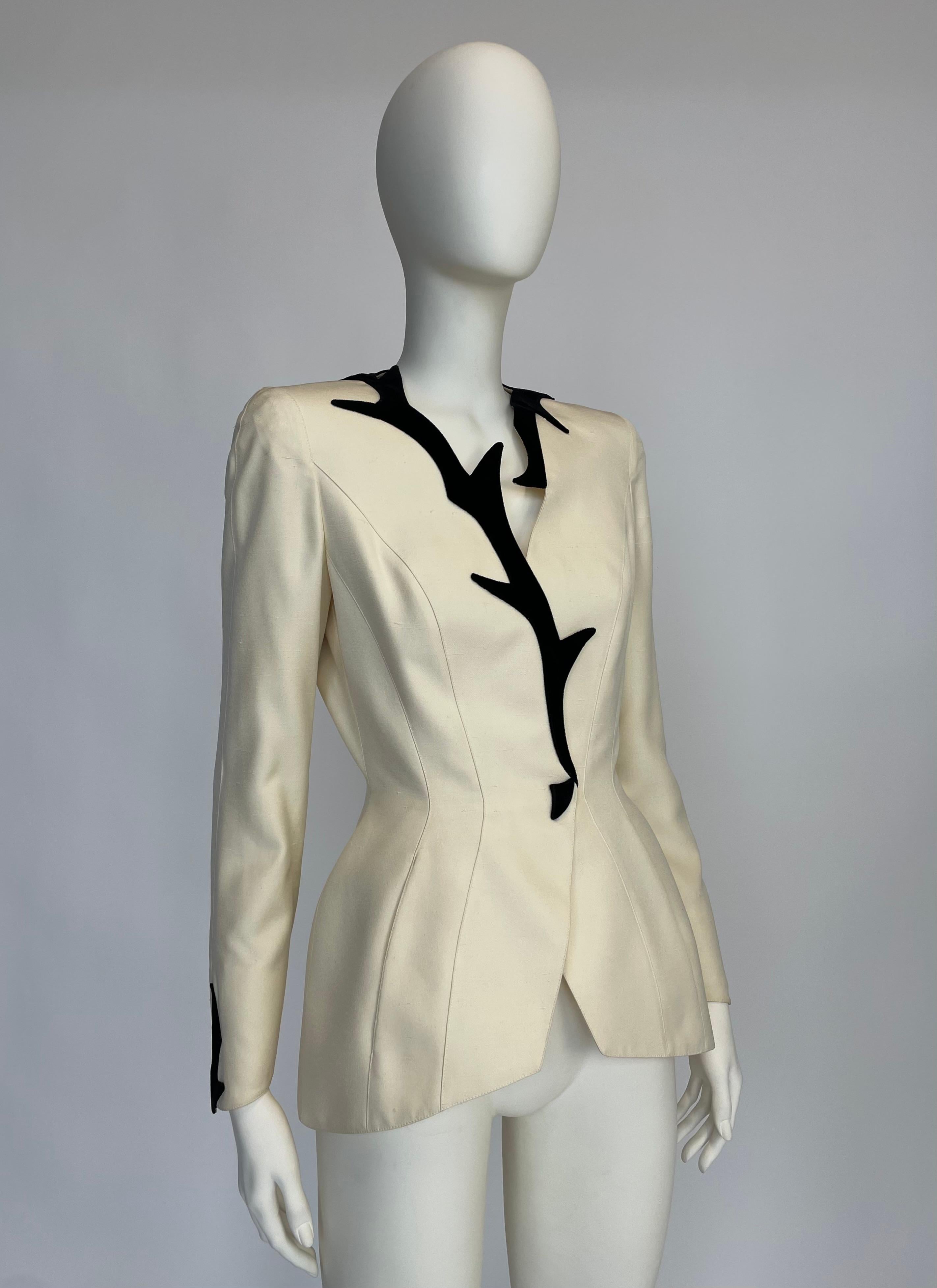 Donna Documentato Giacca blazer doppiopetto Thierry Mugler, Collezione Cruise 1998