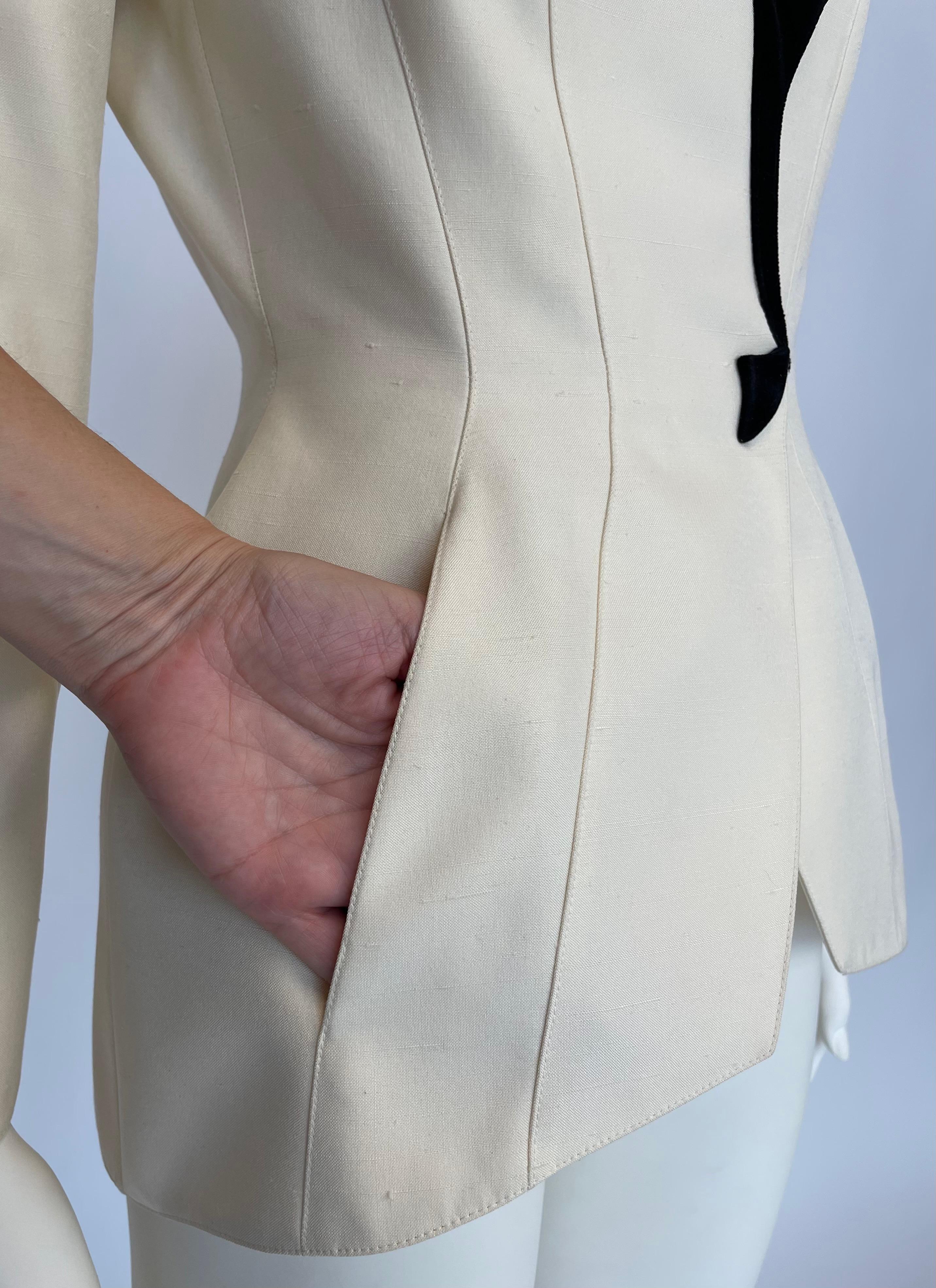 Documentato Giacca blazer doppiopetto Thierry Mugler, Collezione Cruise 1998 3