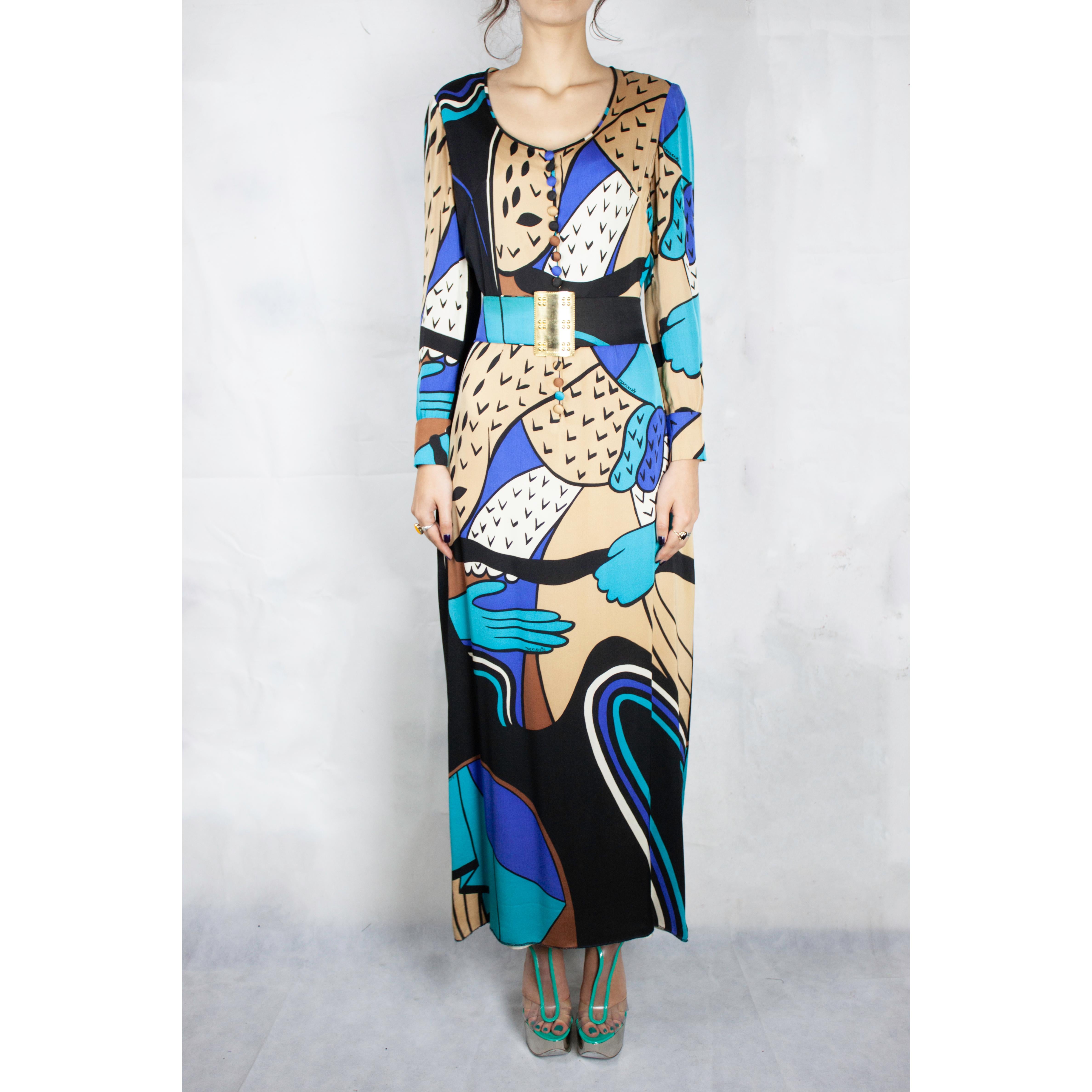 
Yannis Tseklenis (born 1937) is recognised today as a leading Greek fashion designer who was active between 1965 and 1991. His designs were sold worldwide and were inspired by his native Greece. Most notably, Tseklenis focused on textile patterns