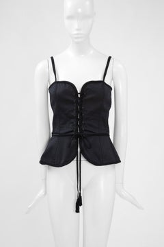 Documented Yves Saint Laurent Corset Top, Spring-Summer 1977