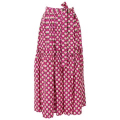 Vintage Documented Yves Saint Laurent Peasant Skirt & Stole, Spring-Summer 1977