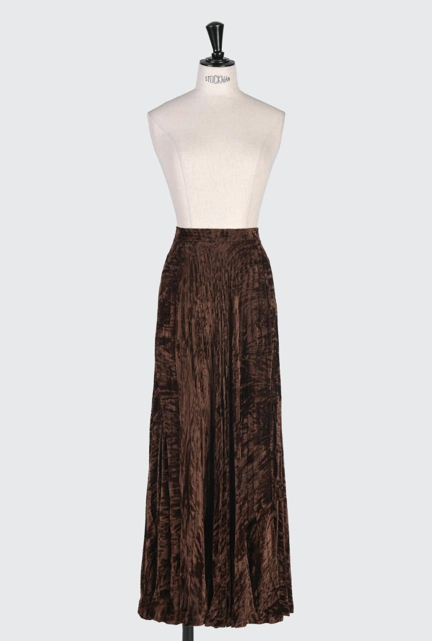 This is one of Yves Saint Laurent's iconic and well documented pleated evening skirts he did in the late 1970s and early 1980s. This Rive Gauche version would have been based on that Haute Couture skirt from the famous 1976-77 Russian Collection.
