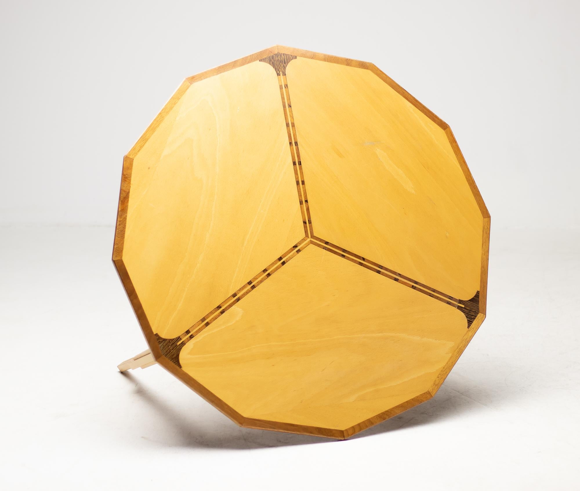 Dodecagon Shaped Marquetry Table 1