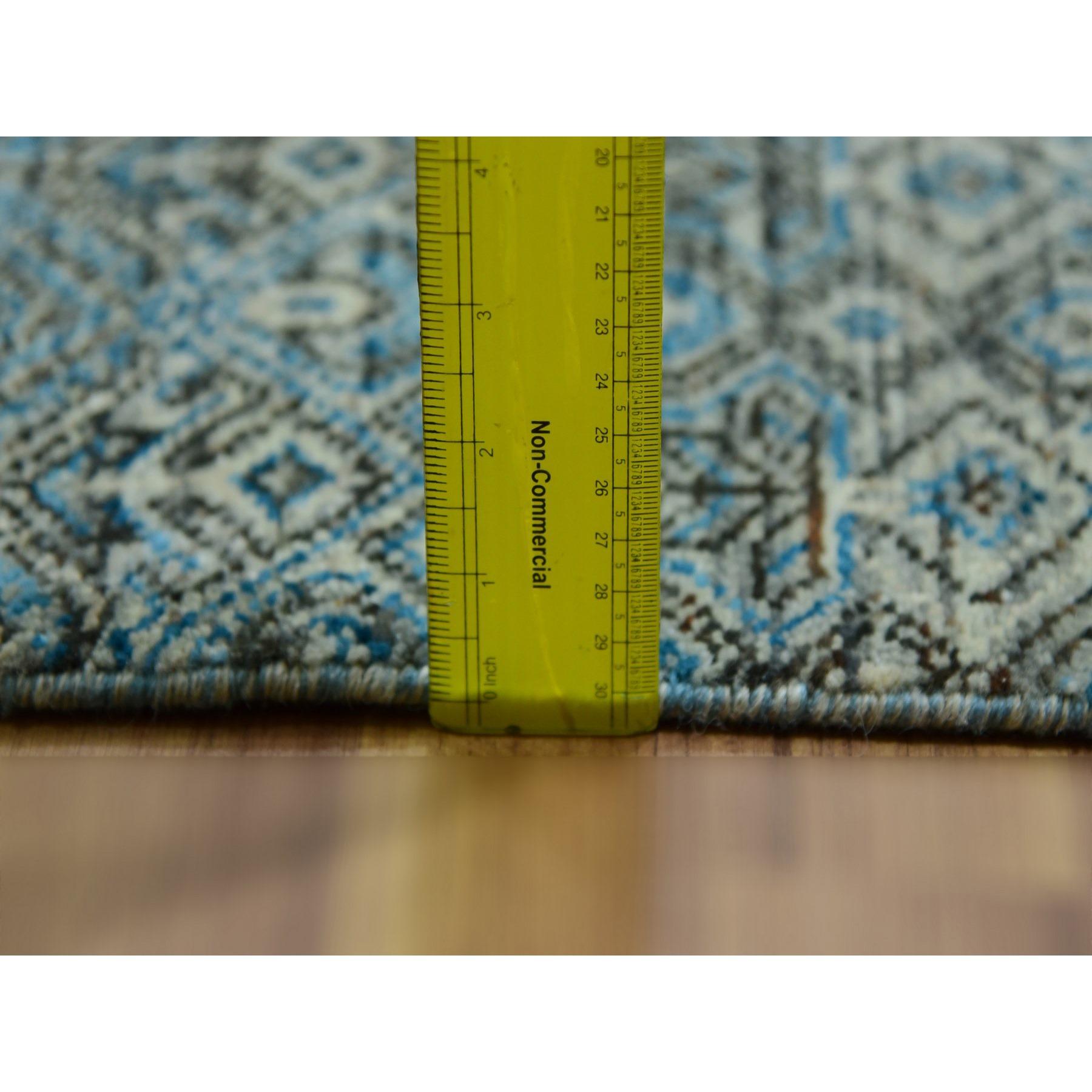 Tapis oriental noué à la main bleu Kohinoor Herat Plush de Dodger 9'10