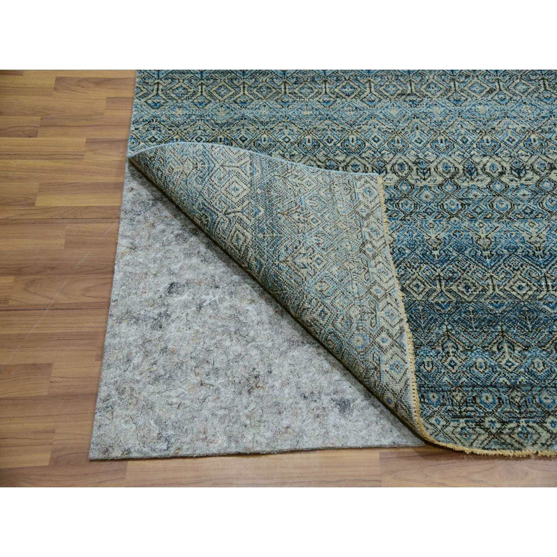Indien Tapis oriental noué à la main bleu Kohinoor Herat Plush de Dodger 9'10