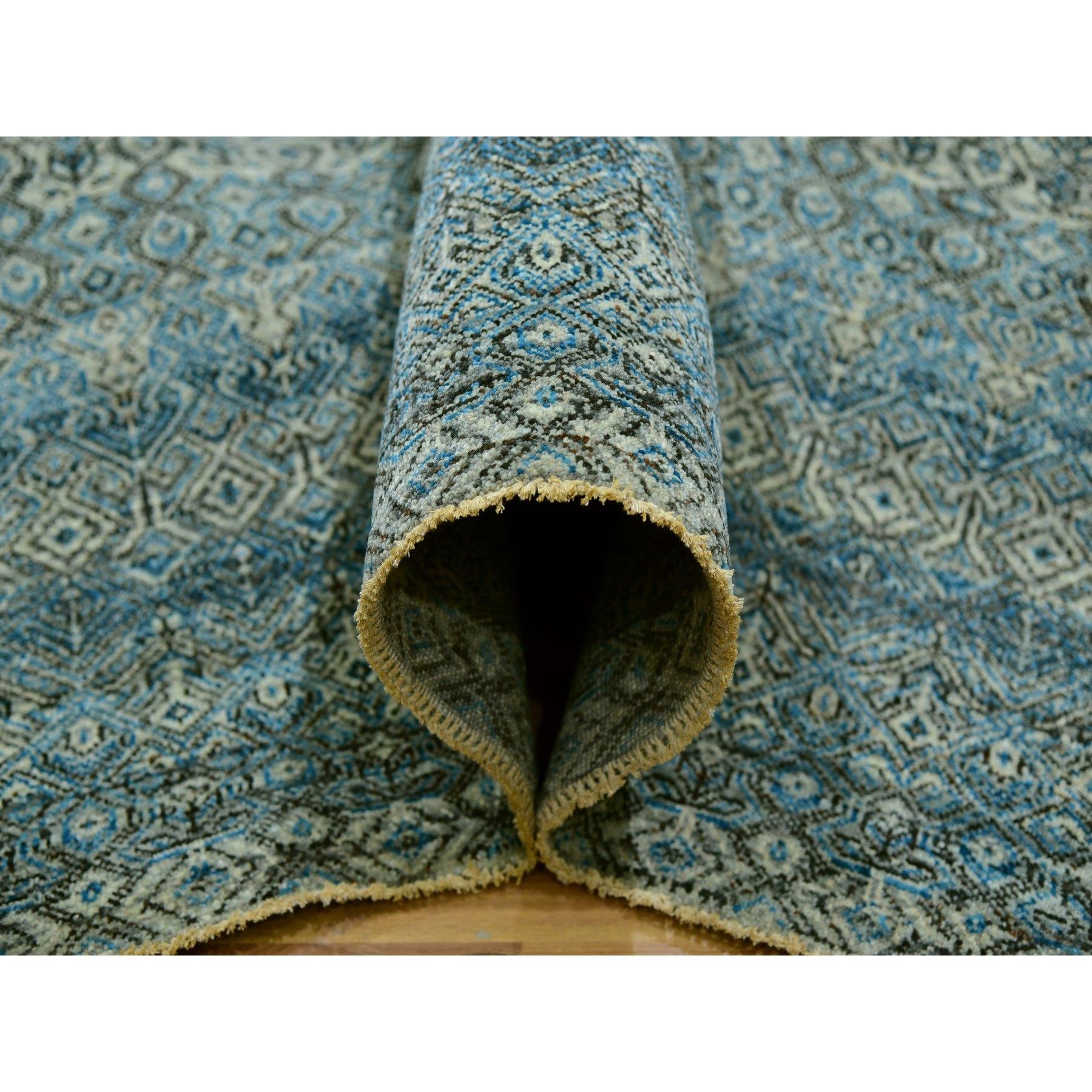 Noué à la main Tapis oriental noué à la main bleu Kohinoor Herat Plush de Dodger 9'10