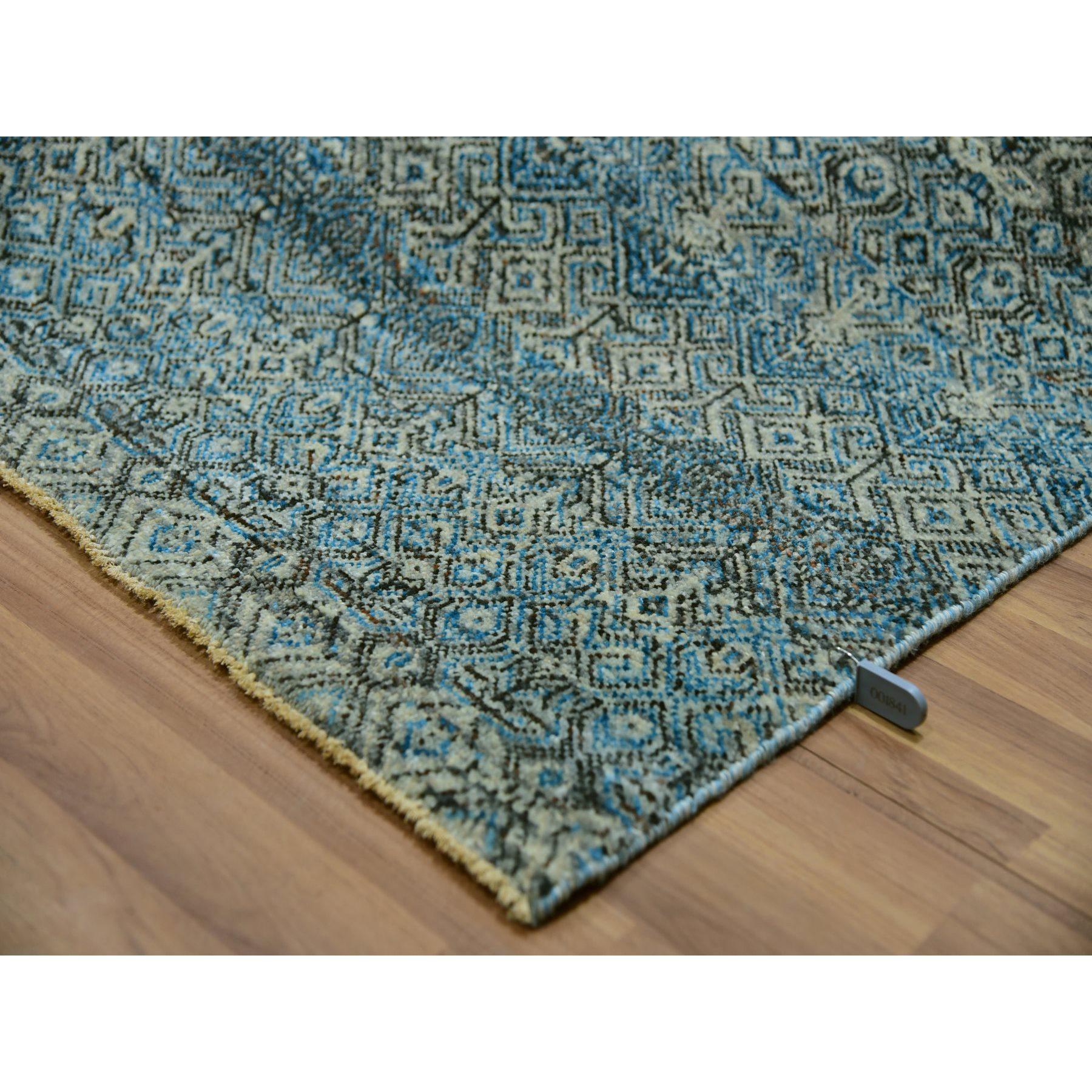 Tapis oriental noué à la main bleu Kohinoor Herat Plush de Dodger 9'10