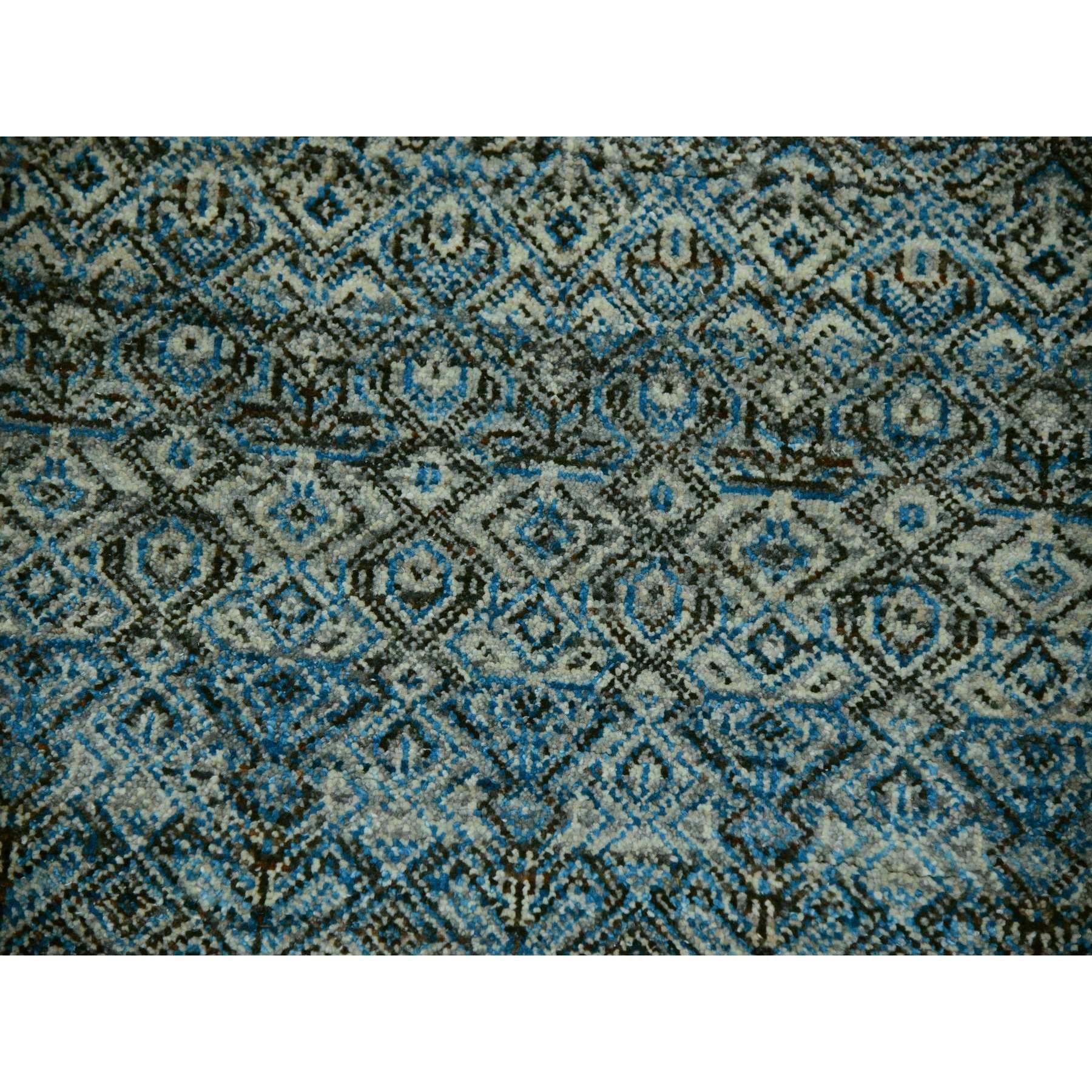 Laine Tapis oriental noué à la main bleu Kohinoor Herat Plush de Dodger 9'10