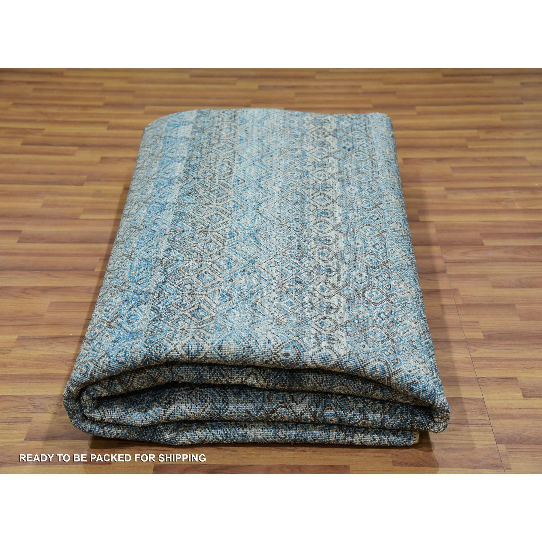 Tapis oriental noué à la main bleu Kohinoor Herat Plush de Dodger 9'10