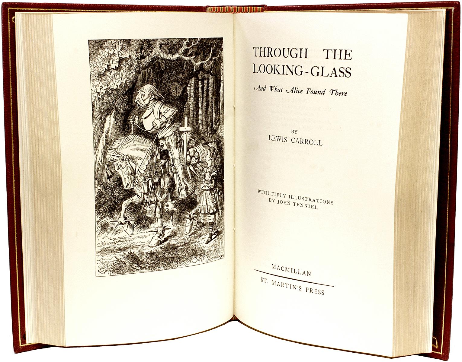 Leather DODGSON - Alice in Wonderland & Through The Looking-Glass - FULL LEATHER BINDING