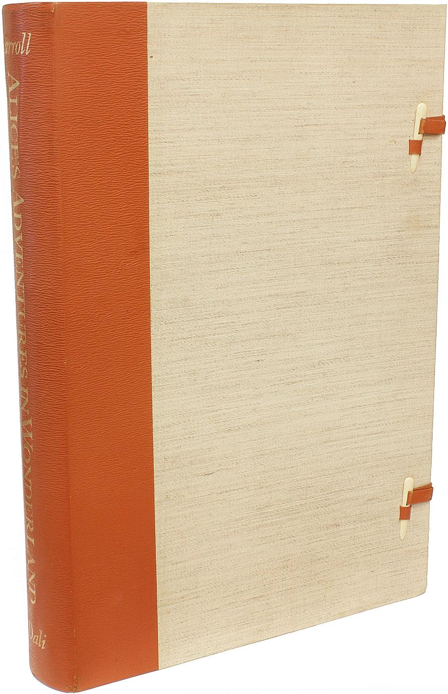 AUTHOR: DODGSON, Charles L. (Lewis Carroll) (Salvador Dali - illustrator). 

TITLE: Alice's Adventures in Wonderland.

PUBLISHER: NY: Maecenas Press - Random House, 1969.

DESCRIPTION: LIMITED SIGNED EDITION. Original tan leather backed clamshell