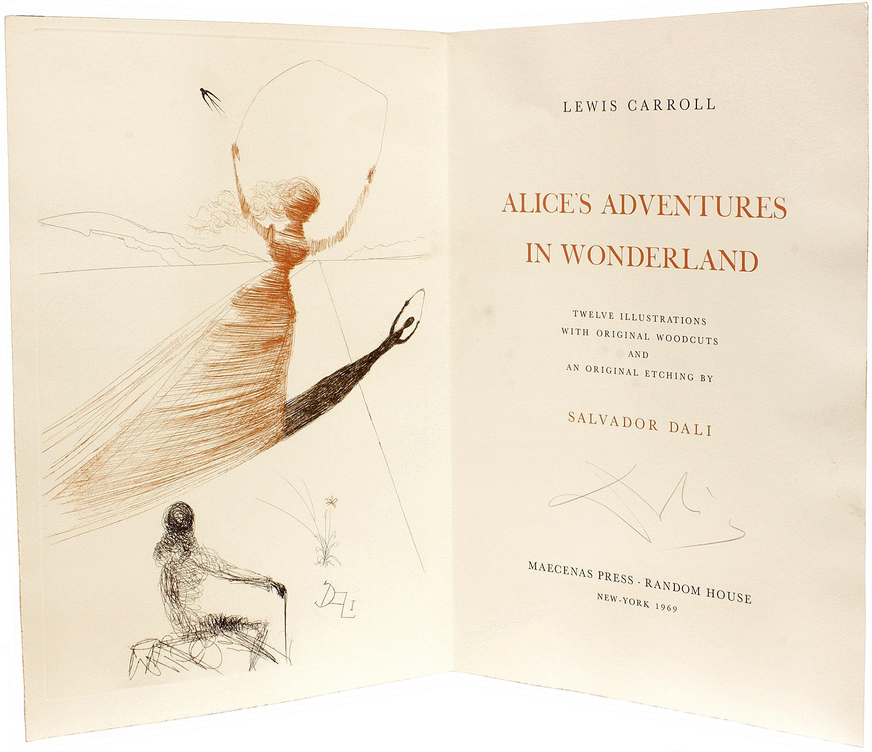 Mid-20th Century DODGSON - Lewis Carroll - Alice in Wonderland - 1969 - Illustrated by Dali For Sale