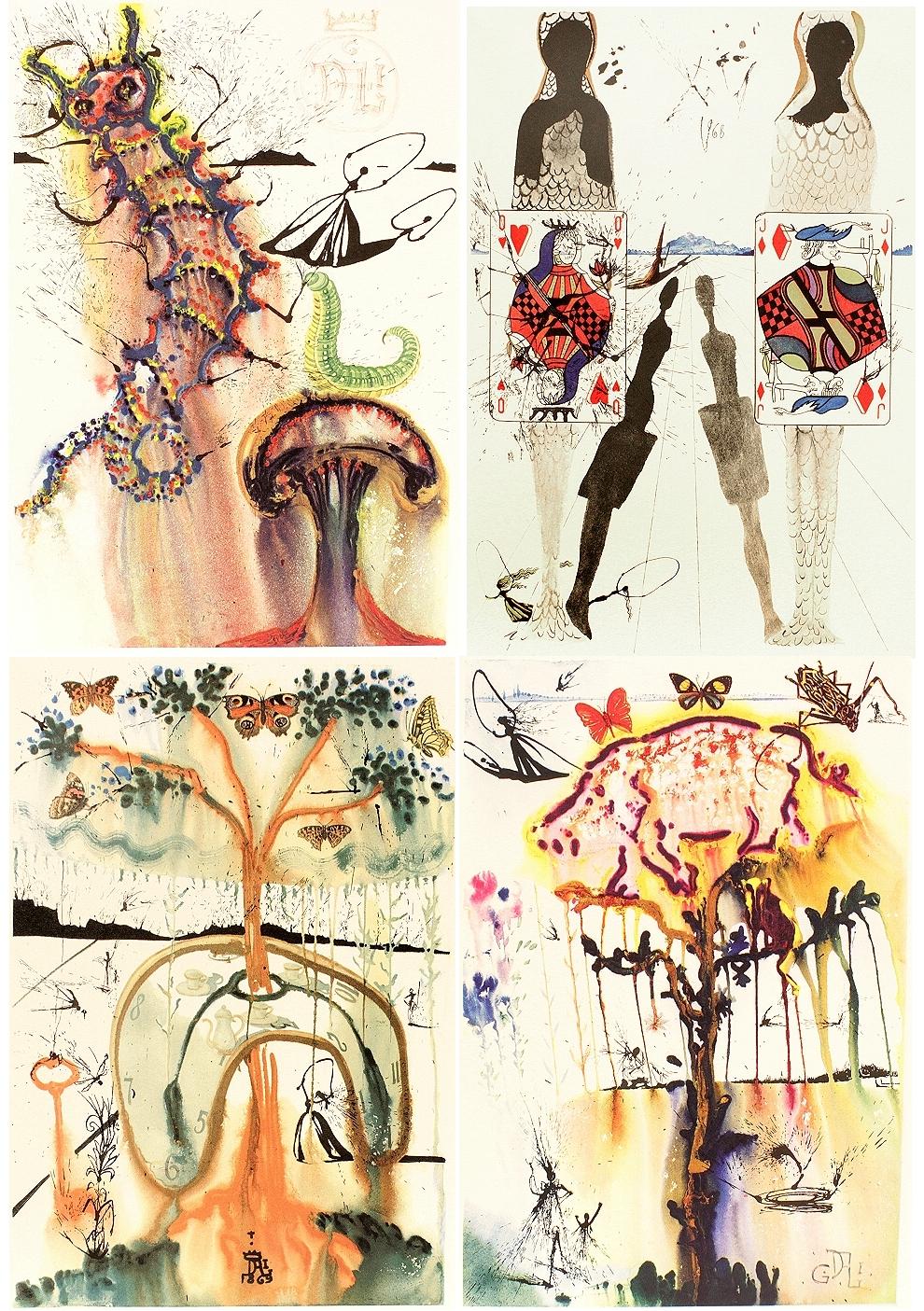 DODGSON – Lewis Carroll – Alice im Wunderland – illustriert von Dali – 1969 im Angebot 5