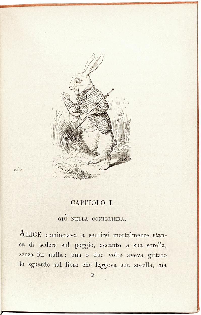 Dodgson 'Lewis Carroll', Le Avventure D'Alice, Prima Edizione Italiana, 1872 In condizioni buone a Hillsborough, NJ