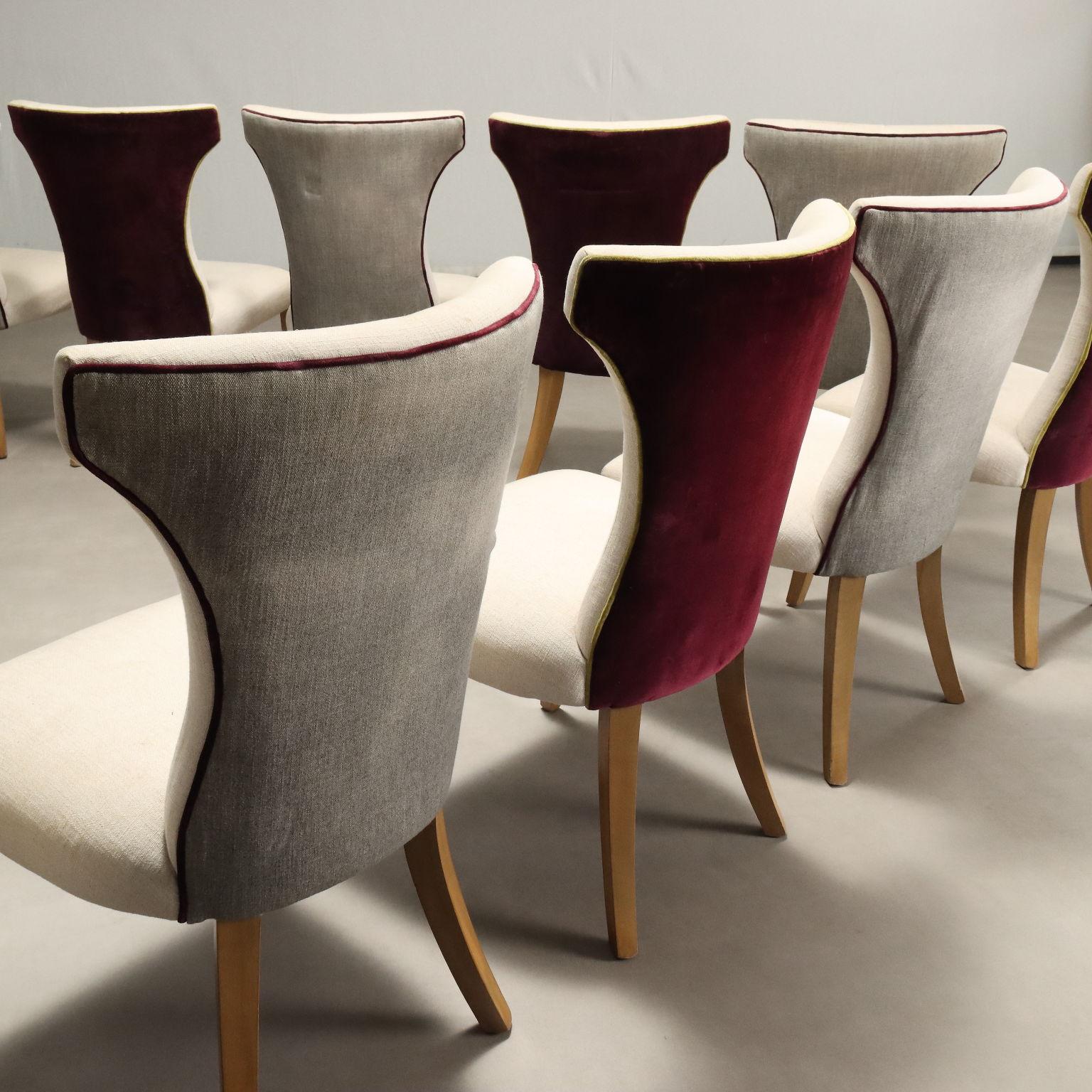 Inglese Dodici Sedie William Yeoward anni 2000 in vendita