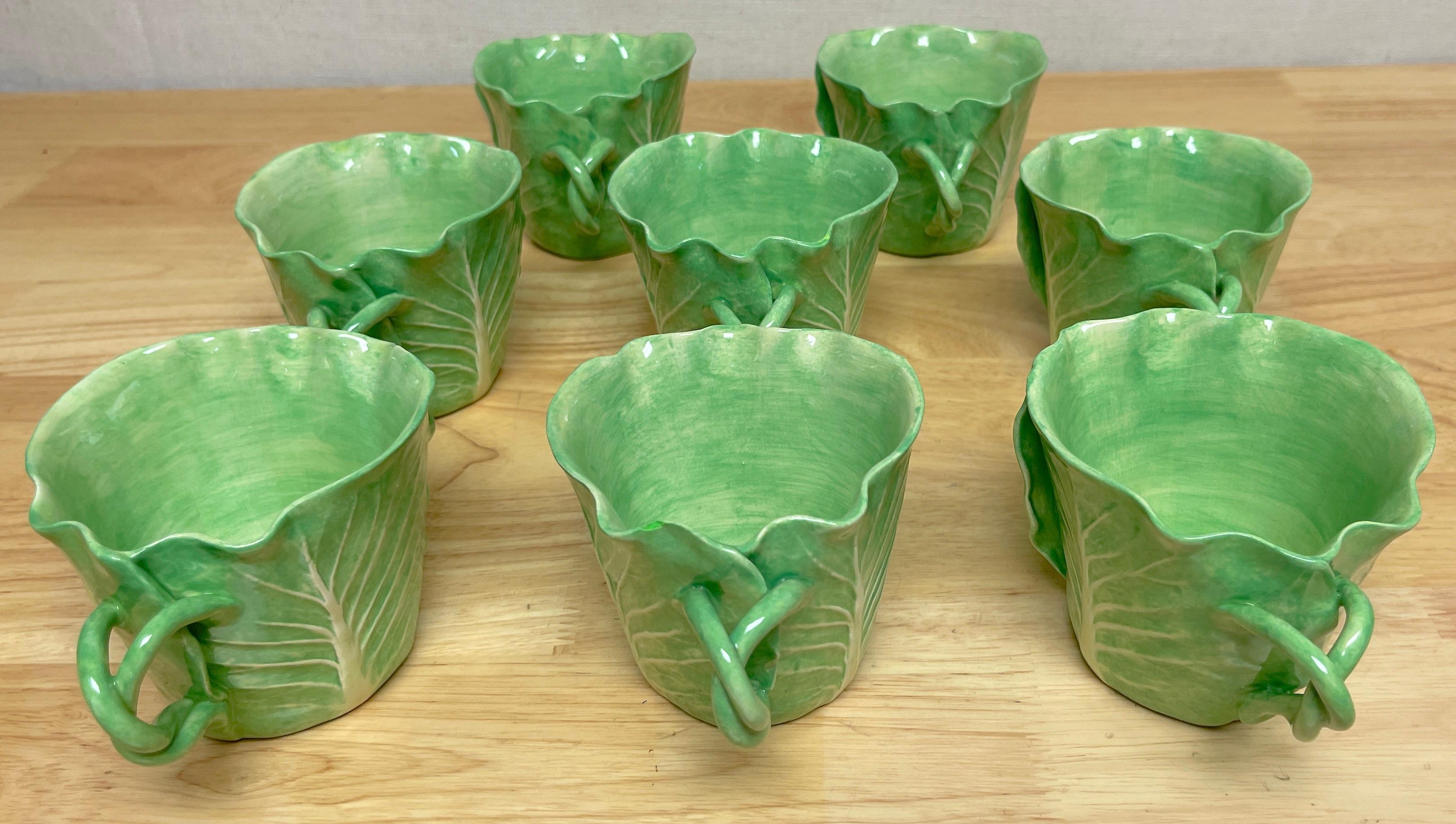 American Dodie Thayer 'Jumbo' Lettuce Leaf Cup & Saucer, 5 Available, Sold Individually