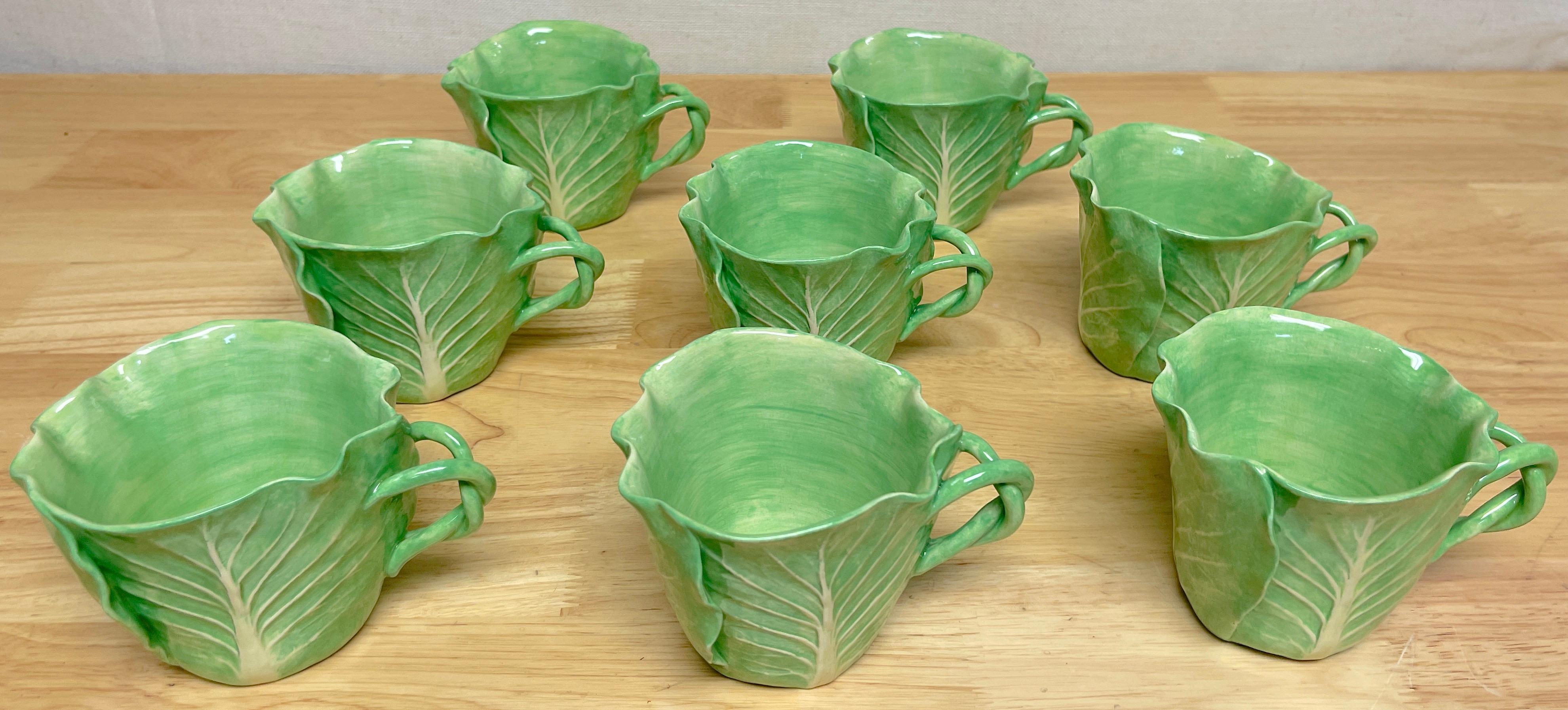 Glazed Dodie Thayer 'Jumbo' Lettuce Leaf Cup & Saucer, 5 Available, Sold Individually