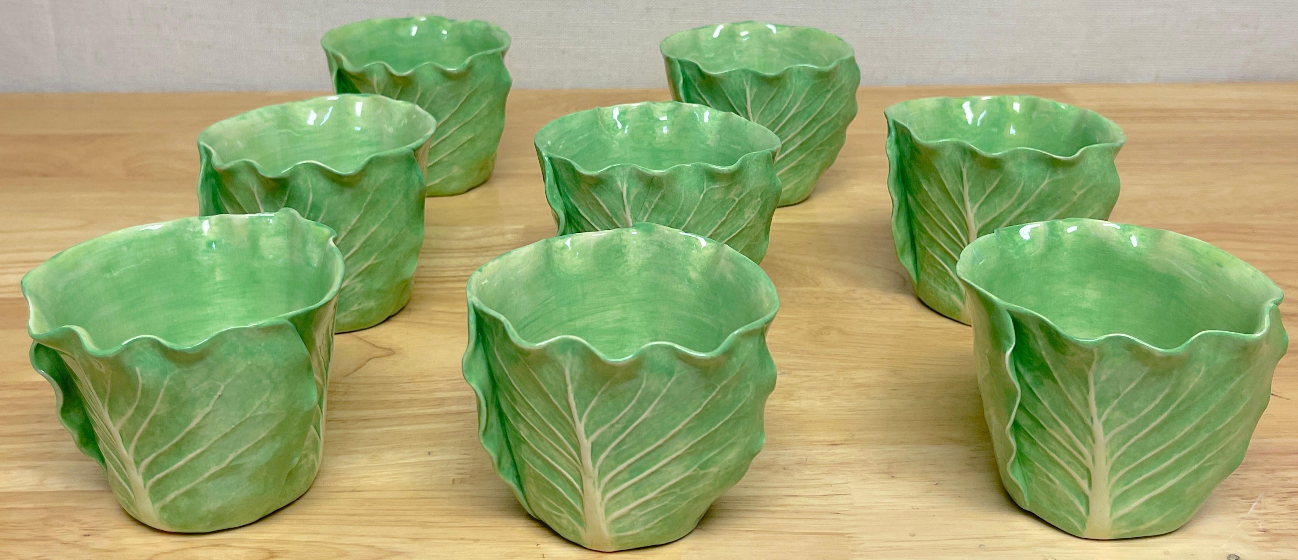 Dodie Thayer 'Jumbo' Lettuce Leaf Cup & Saucer, 5 Available, Sold Individually In Good Condition In West Palm Beach, FL