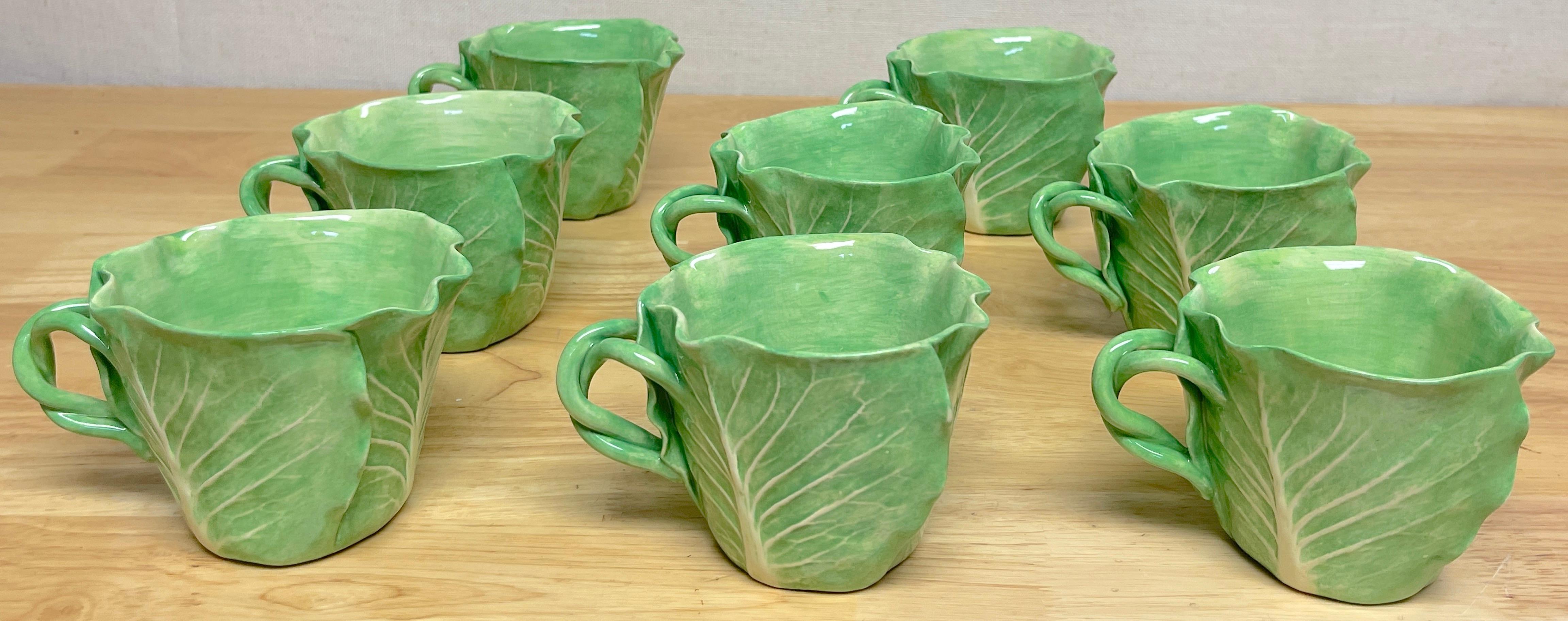 20th Century Dodie Thayer 'Jumbo' Lettuce Leaf Cup & Saucer, 5 Available, Sold Individually