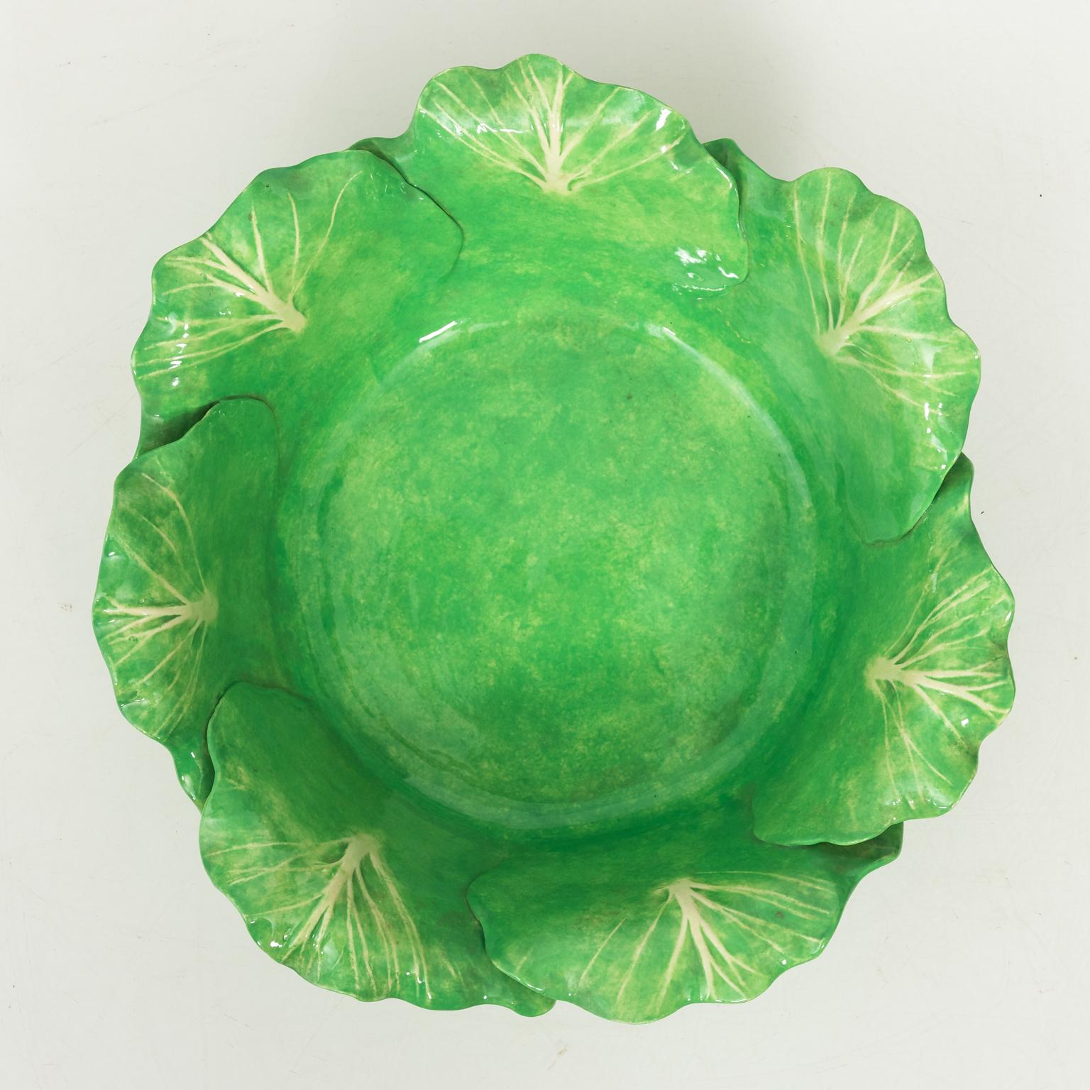 Mid-Century Modern Dodie Thayer Lettuce Serving Bowl