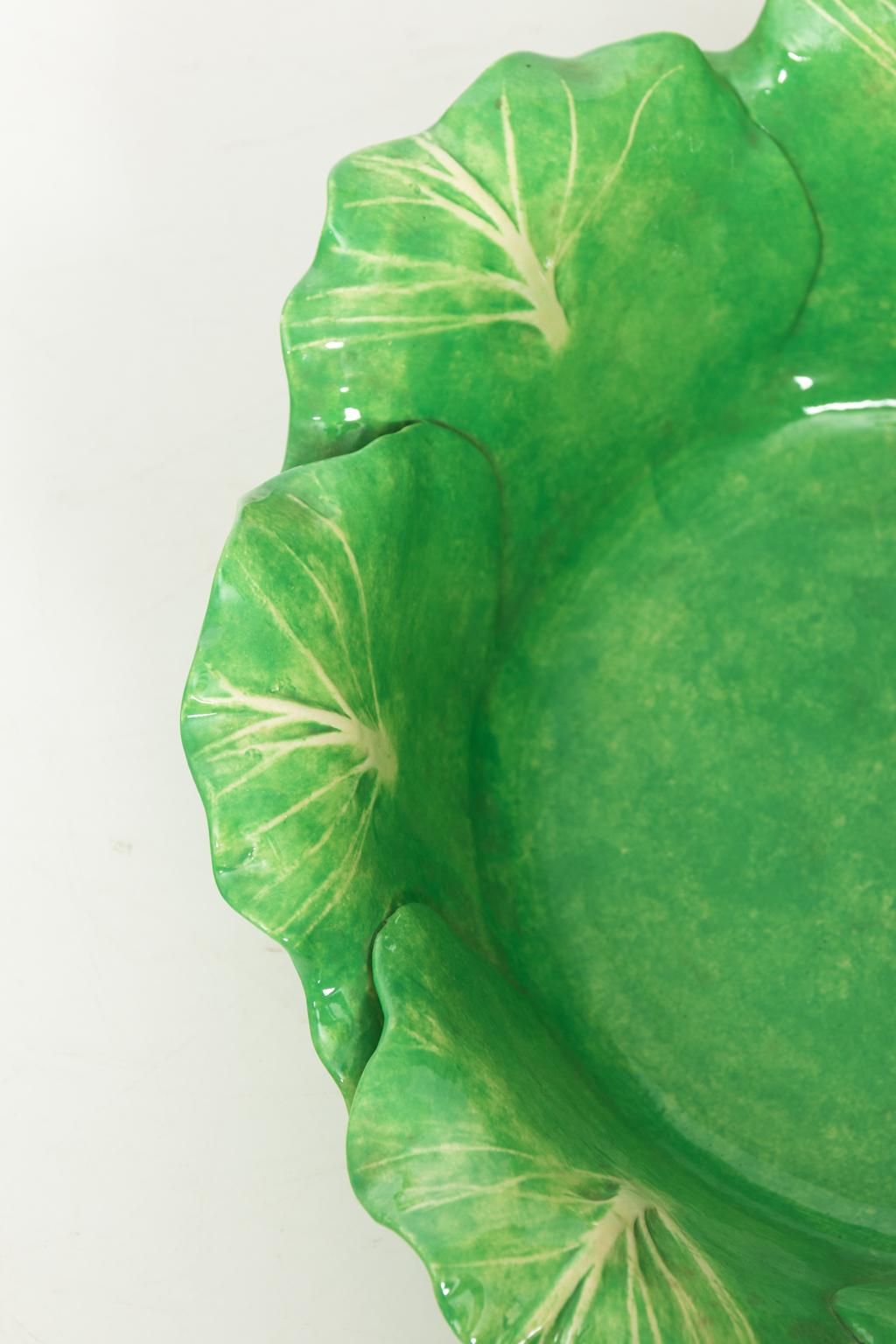Painted Dodie Thayer Lettuce Serving Bowl