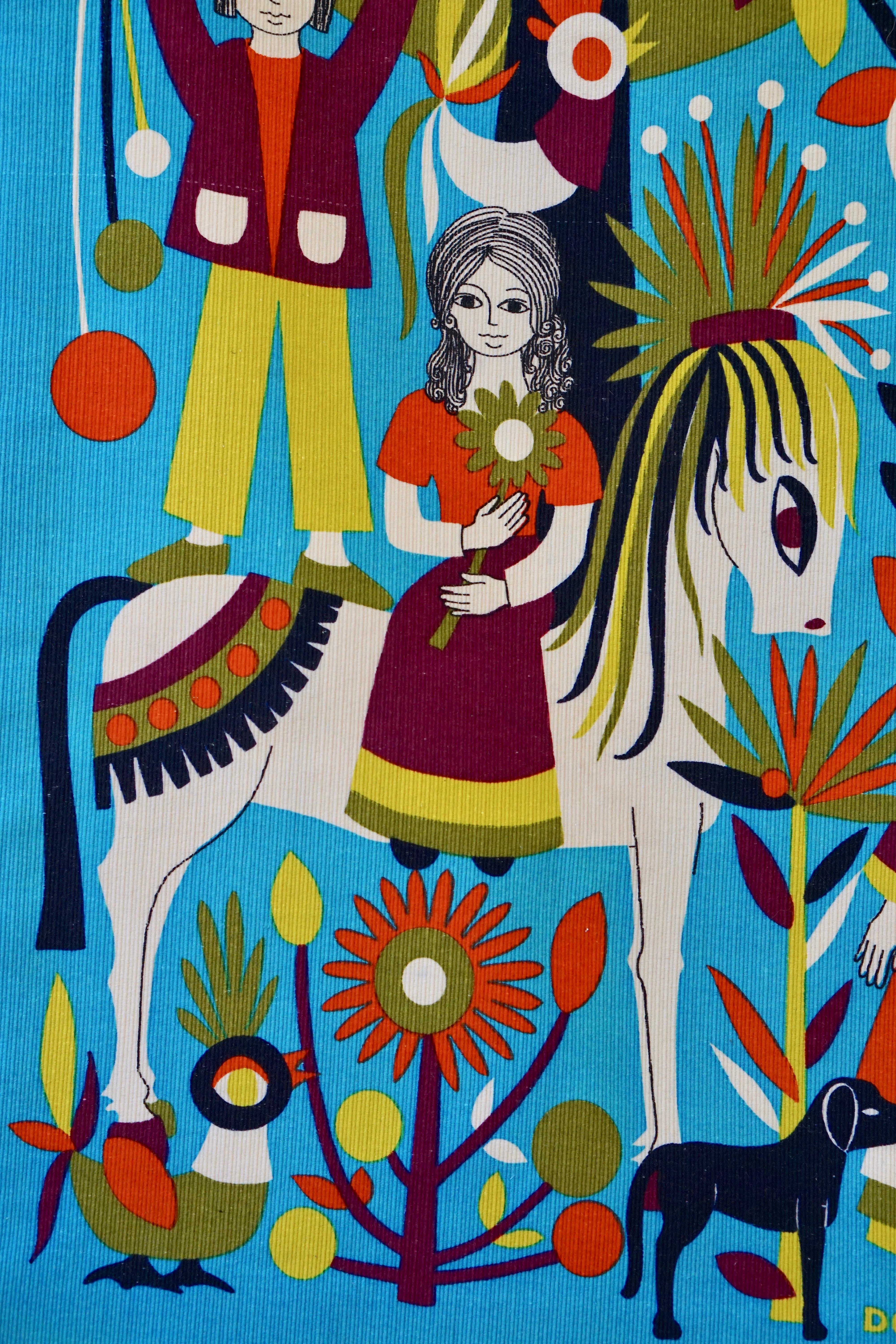 Dodik Jégou, Silkscreen, The Ponies, Signed and Numbered 3/250 In Good Condition For Sale In Antwerp, BE