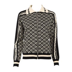 Dodo Bar Or Abstract Dean Stretch Knit Track Jacket Size S