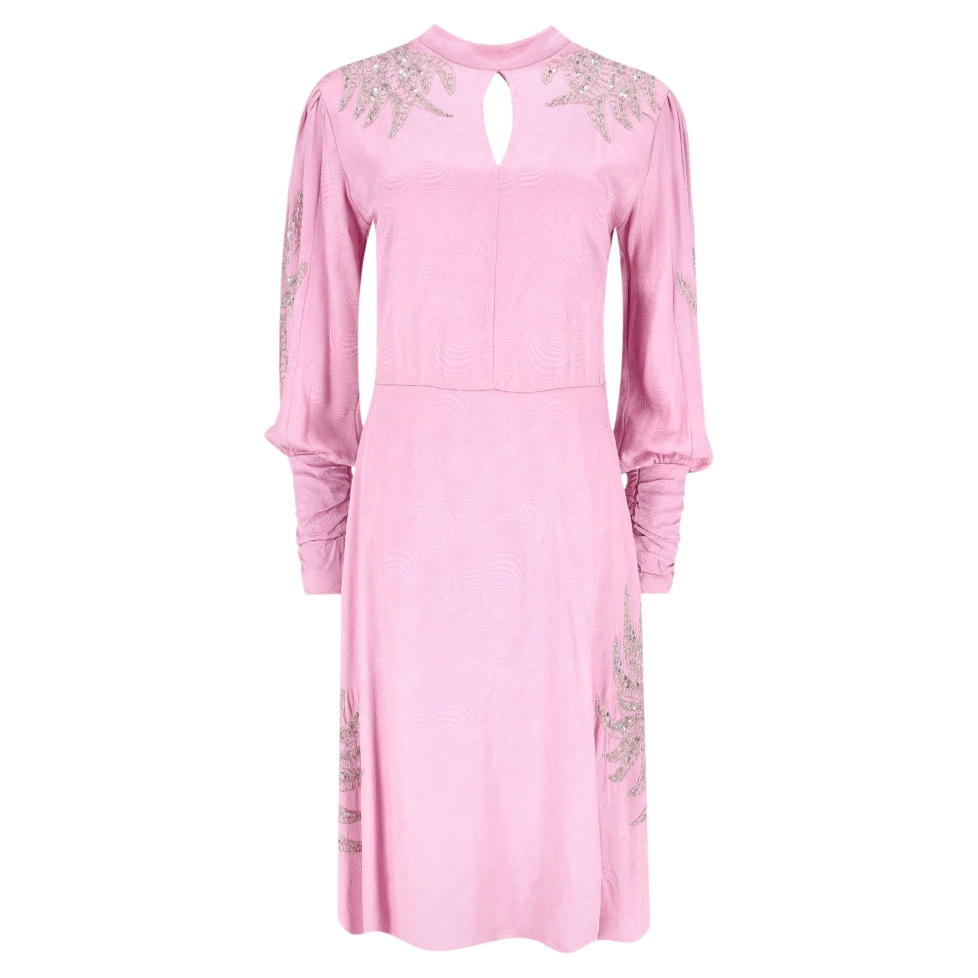 Dodo Bar Or - Robe ornée de cristaux en vente