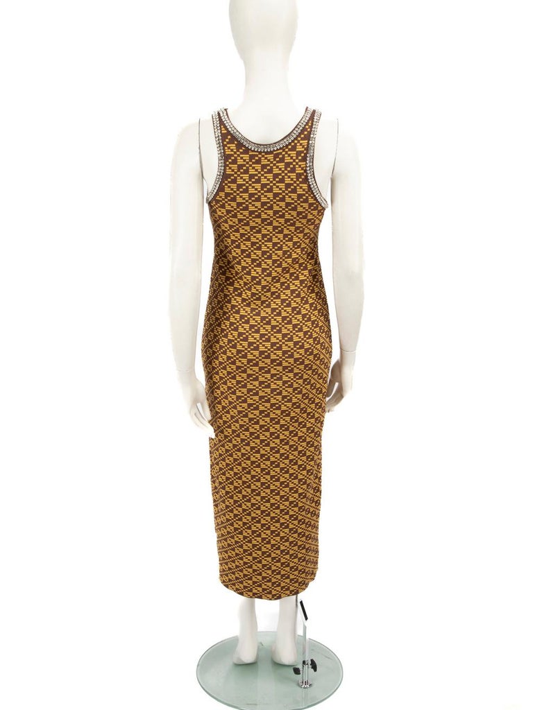Dodo Bar Or Embellished Neckline Maxi Dress Size S at 1stDibs