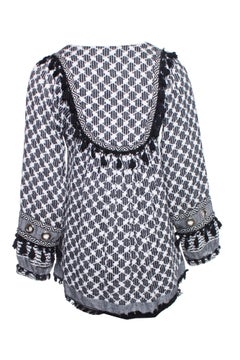 Dodo Bar Or, Tassel embellished jacquard woven top
