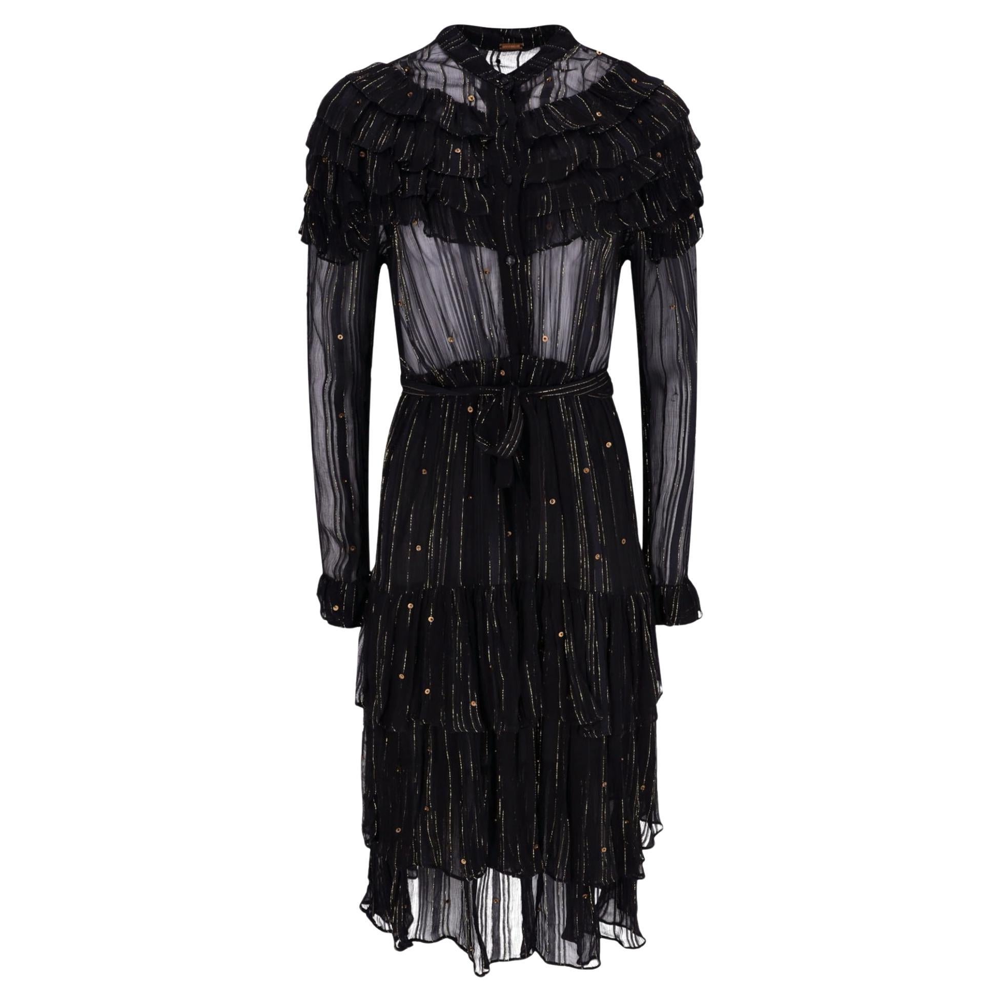 Dodo Bar Or Tiered Embellished Lace Dress For Sale
